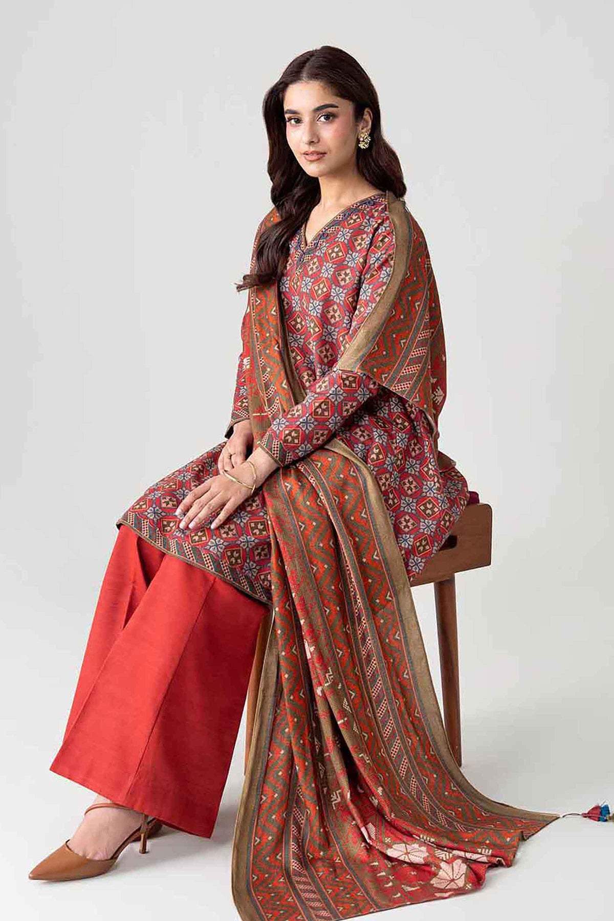 3 Piece - Printed Suit - FTB-COM-60