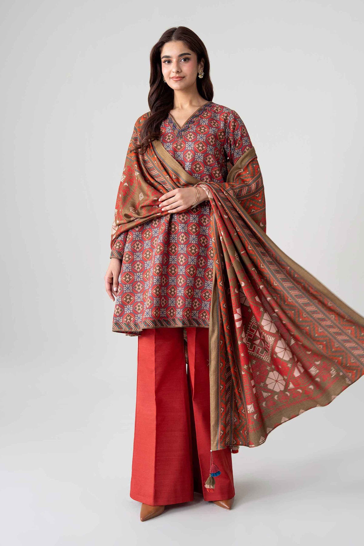 3 Piece - Printed Suit - FTB-COM-60