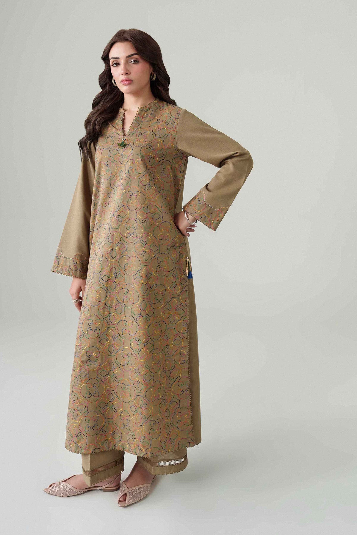 1 Piece - Dyed Printed Loose Fabric - 42604014