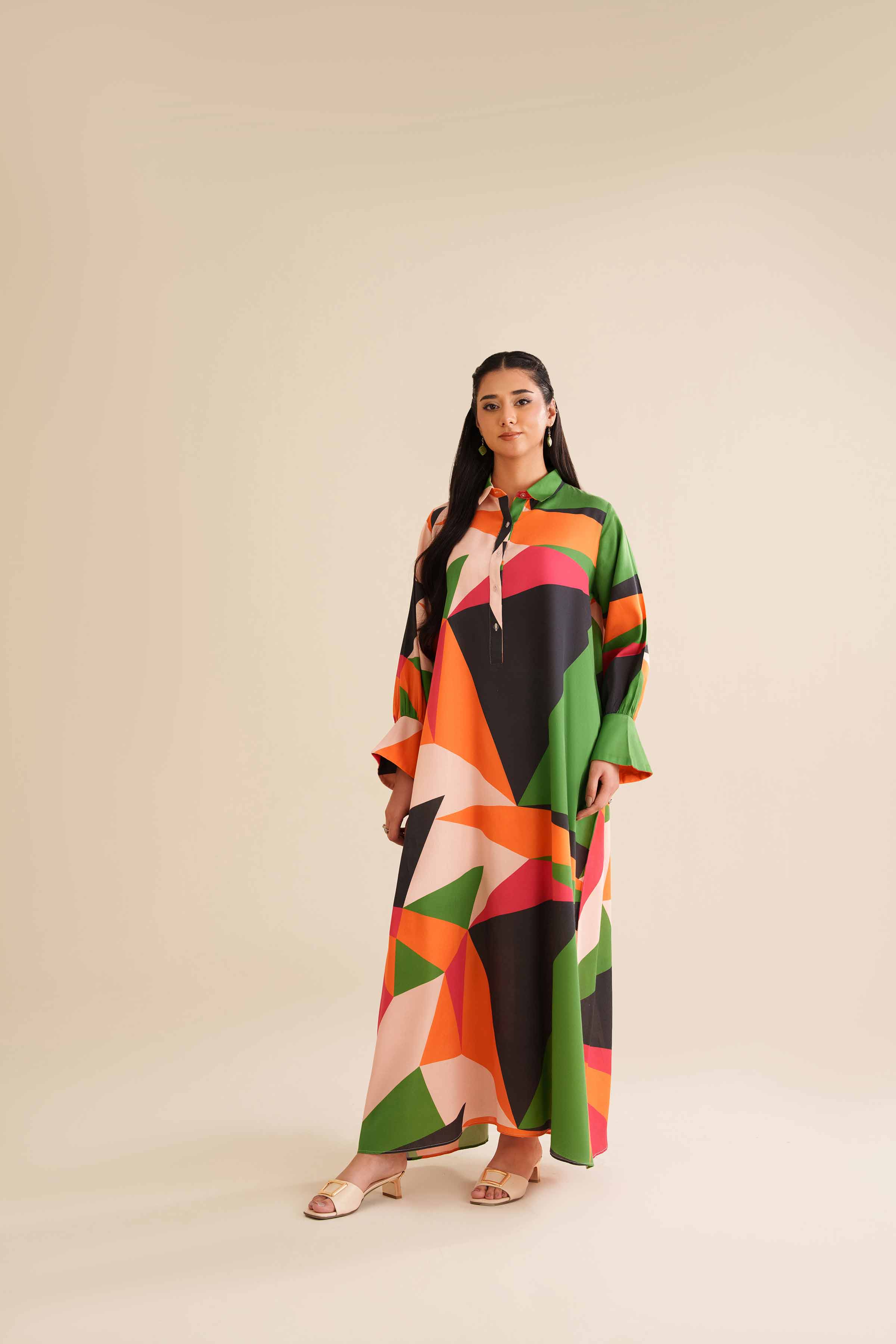 Printed Dress - FW25-03 for Women - Pret Collection | Nishat | Shop Online