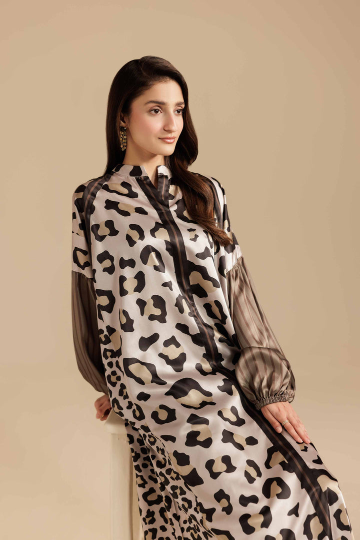 Printed Dress - FW25-08 for Women - Pret Collection | Nishat | Shop Online