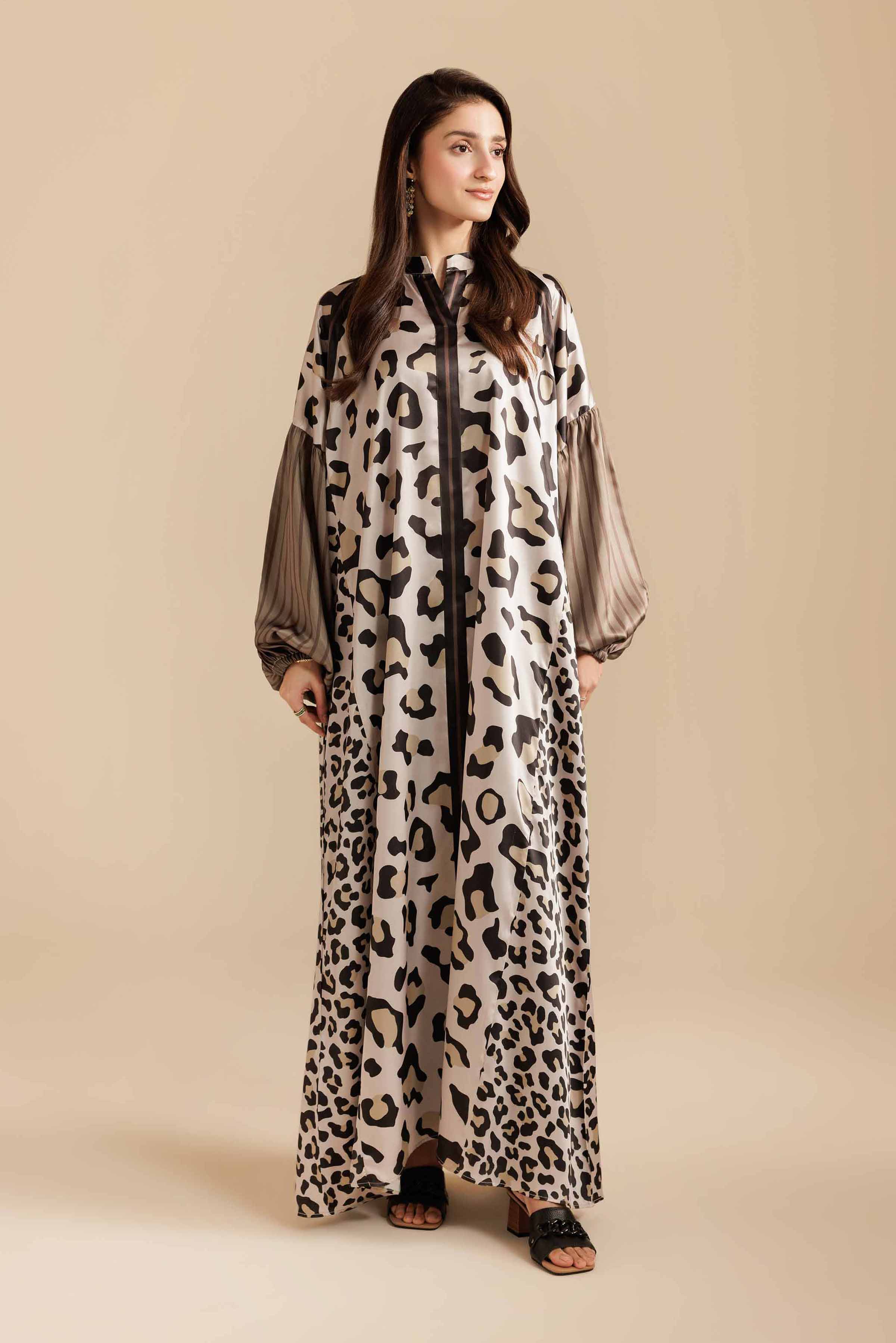 Printed Dress - FW25-08 for Women - Pret Collection | Nishat | Shop Online