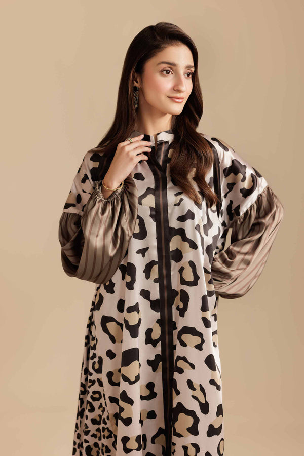 Printed Dress - FW25-08 for Women - Pret Collection | Nishat | Shop Online