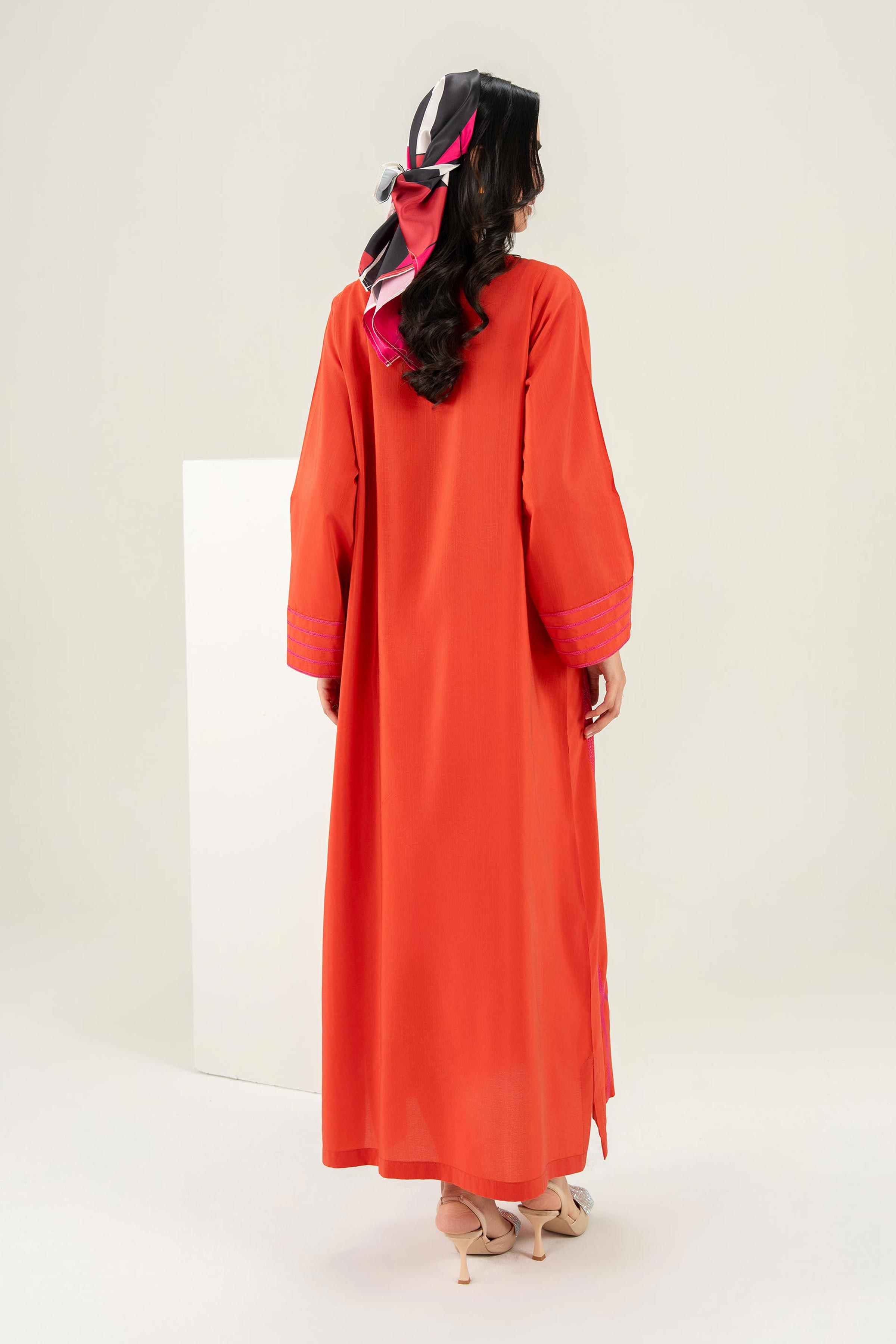 2 Piece - Printed Embroidered Kaftan - FW25-11