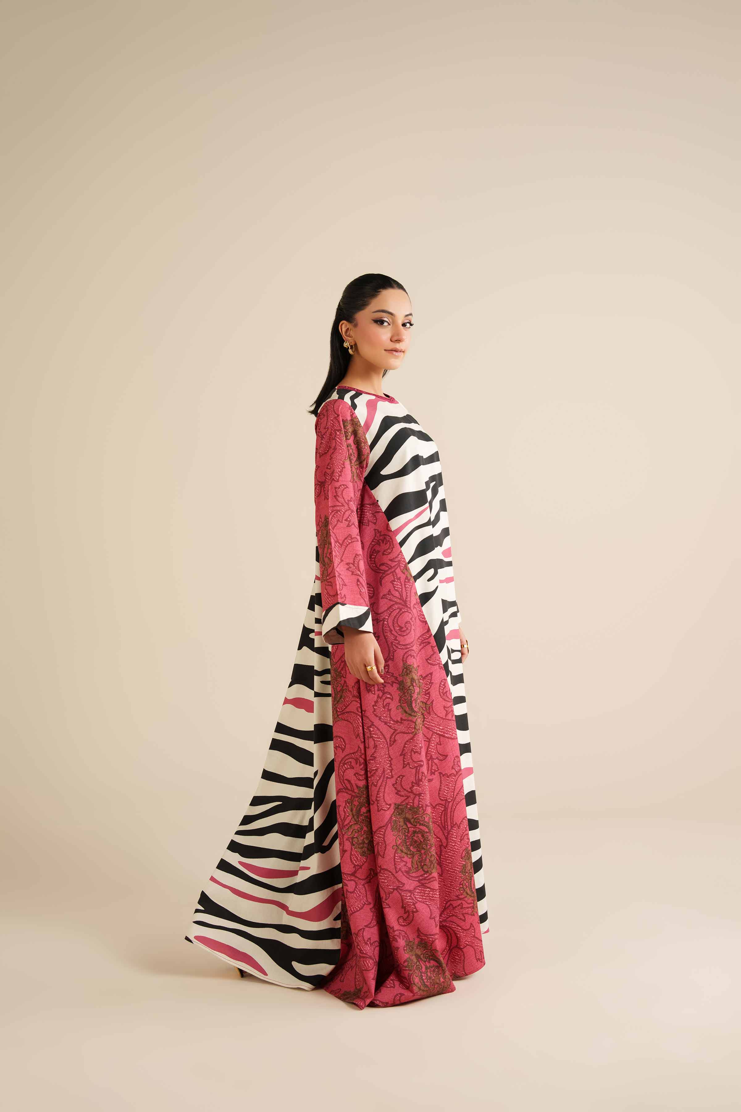 Printed Dress - FW25-12 for Women - Pret Collection | Nishat | Shop Online