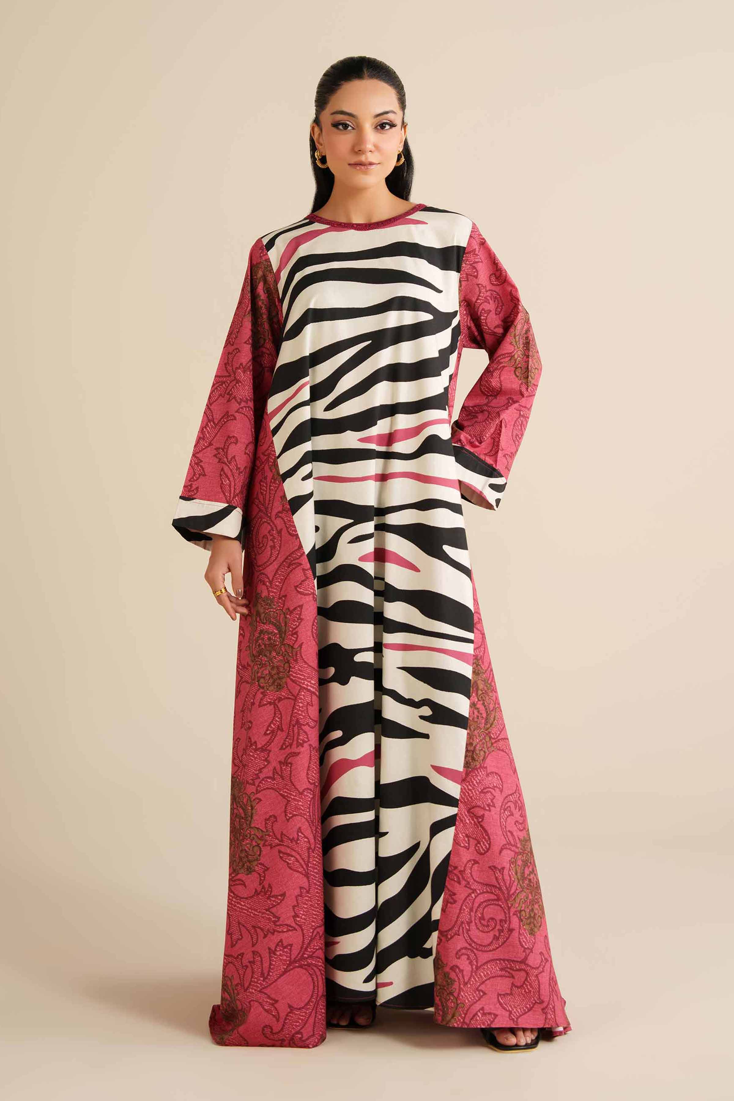 Printed Dress - FW25-12 for Women - Pret Collection | Nishat | Shop Online