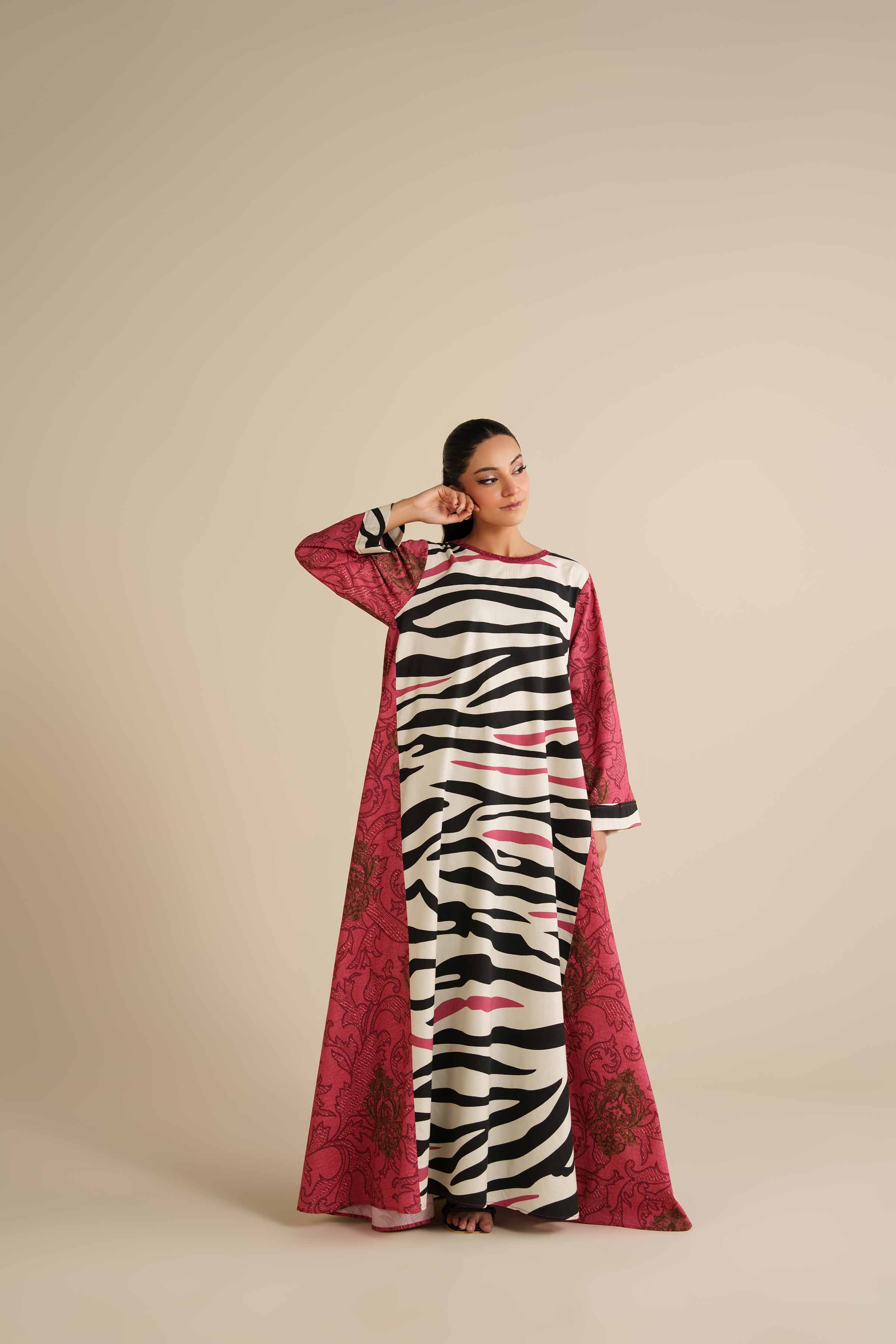 Printed Dress - FW25-12 for Women - Pret Collection | Nishat | Shop Online