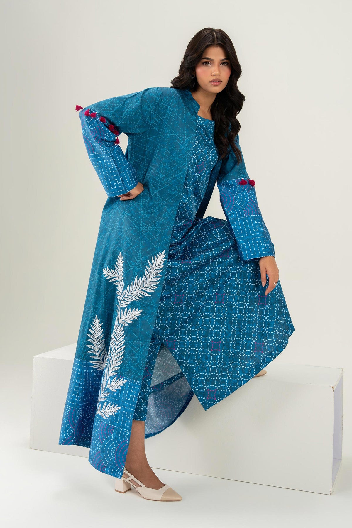 2 Piece - Embroidered Gown - FW25-21