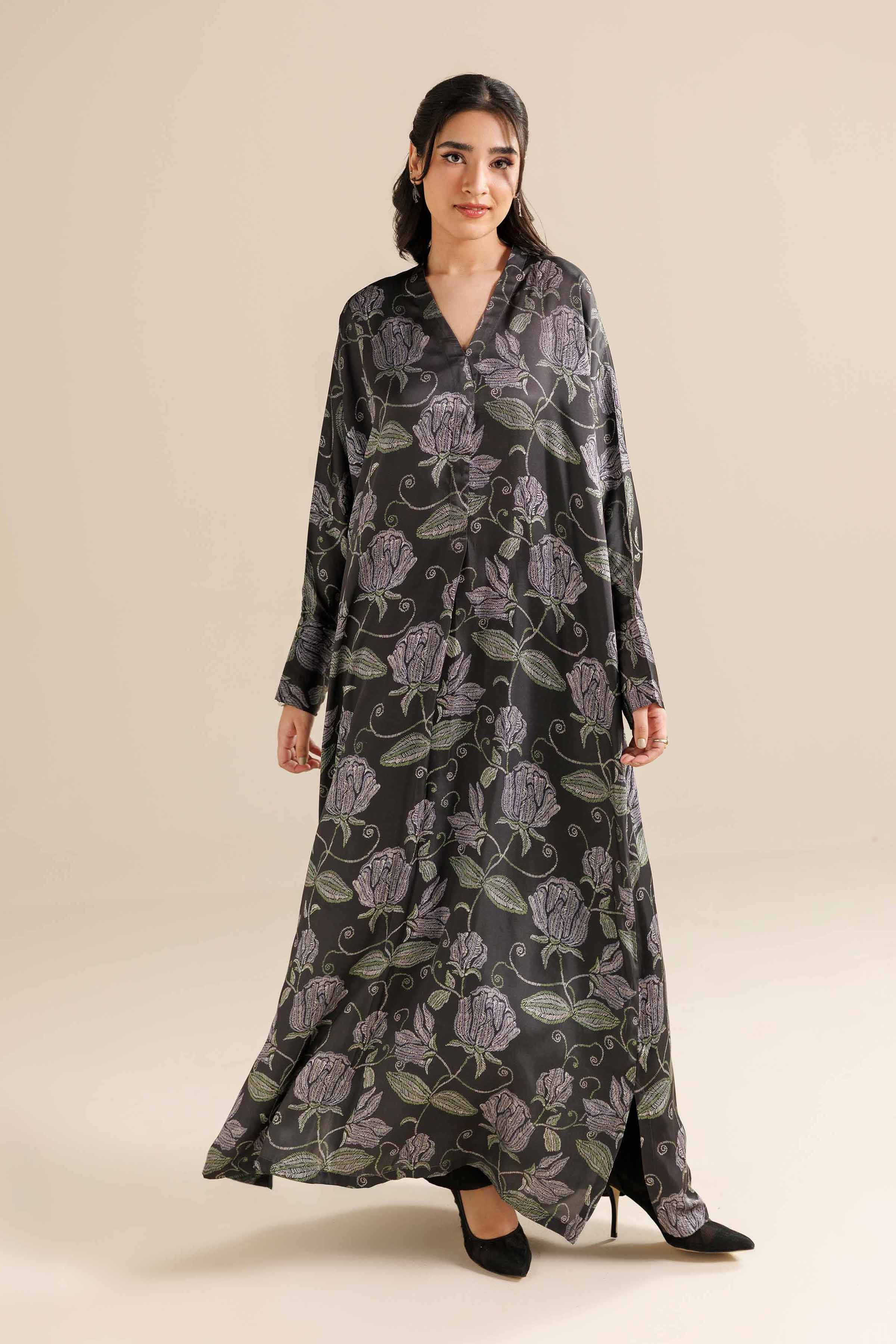 Printed Dress - FW25-25 for Women - Pret Collection | Nishat | Shop Online
