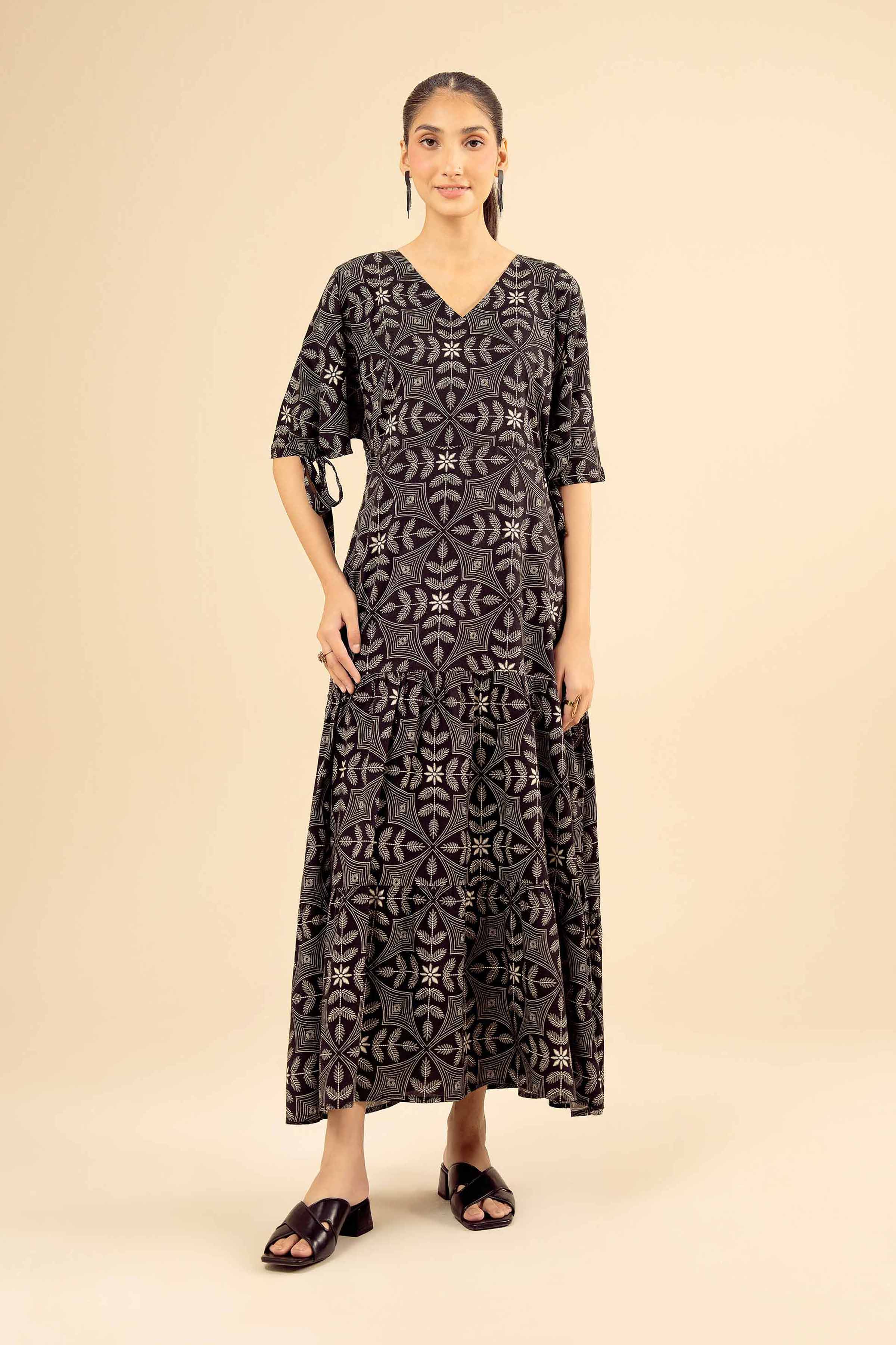 Printed Dress - FW25-31 for Women - Pret Collection | Nishat | Shop Online