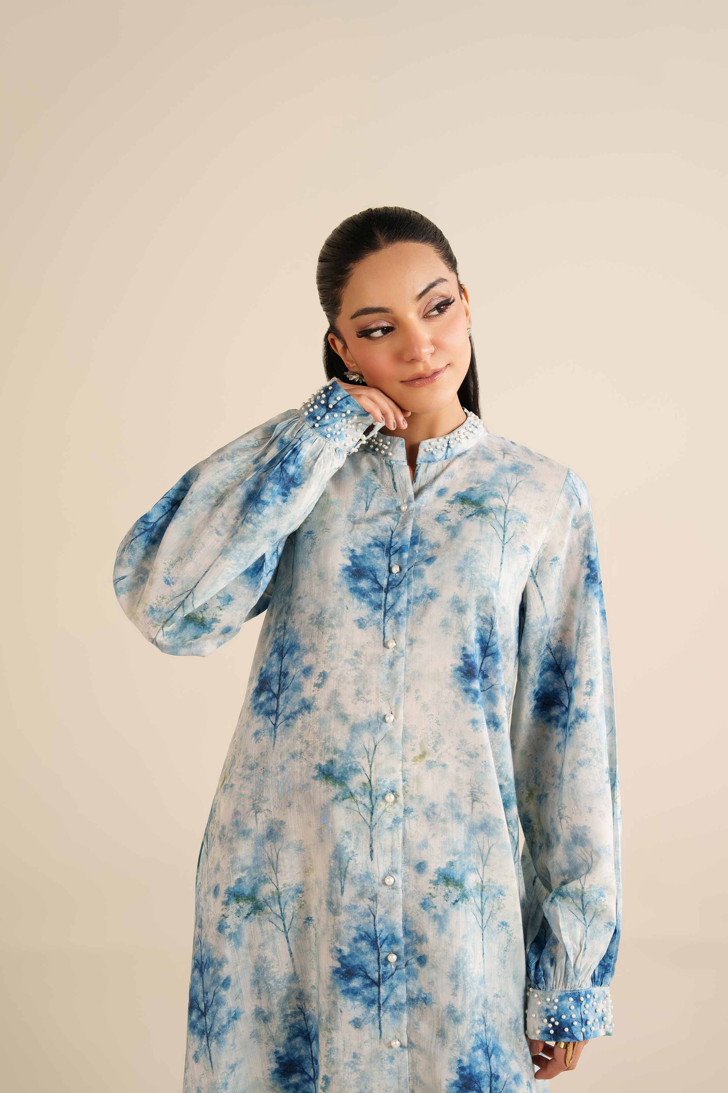 Printed Dress - FW25-43 for Women - Pret Collection | Nishat | Shop Online