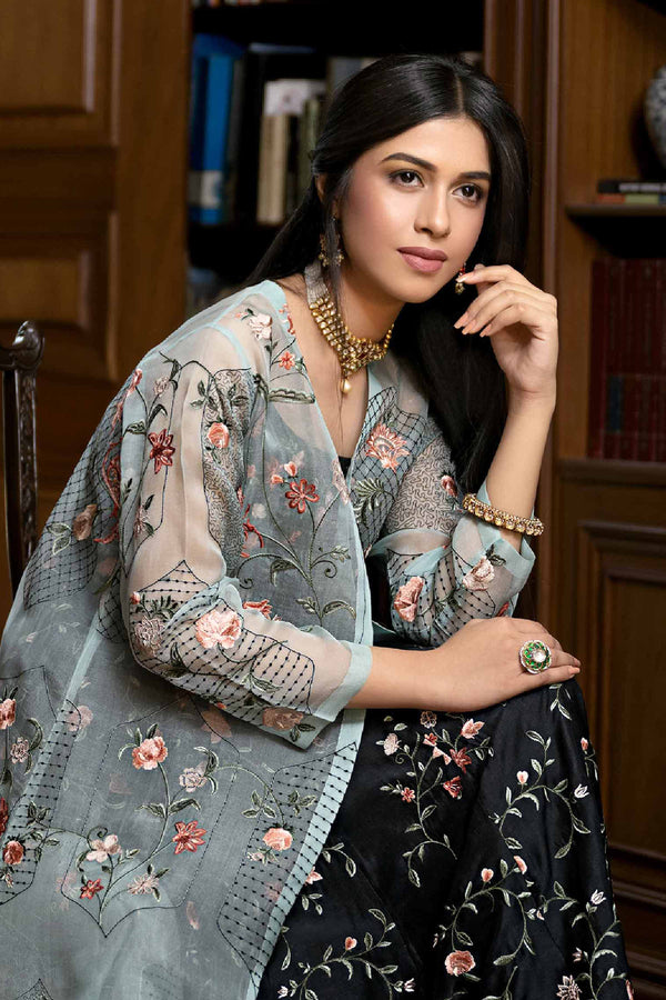 2 piece - Embroidered Suit - KB24-04 A