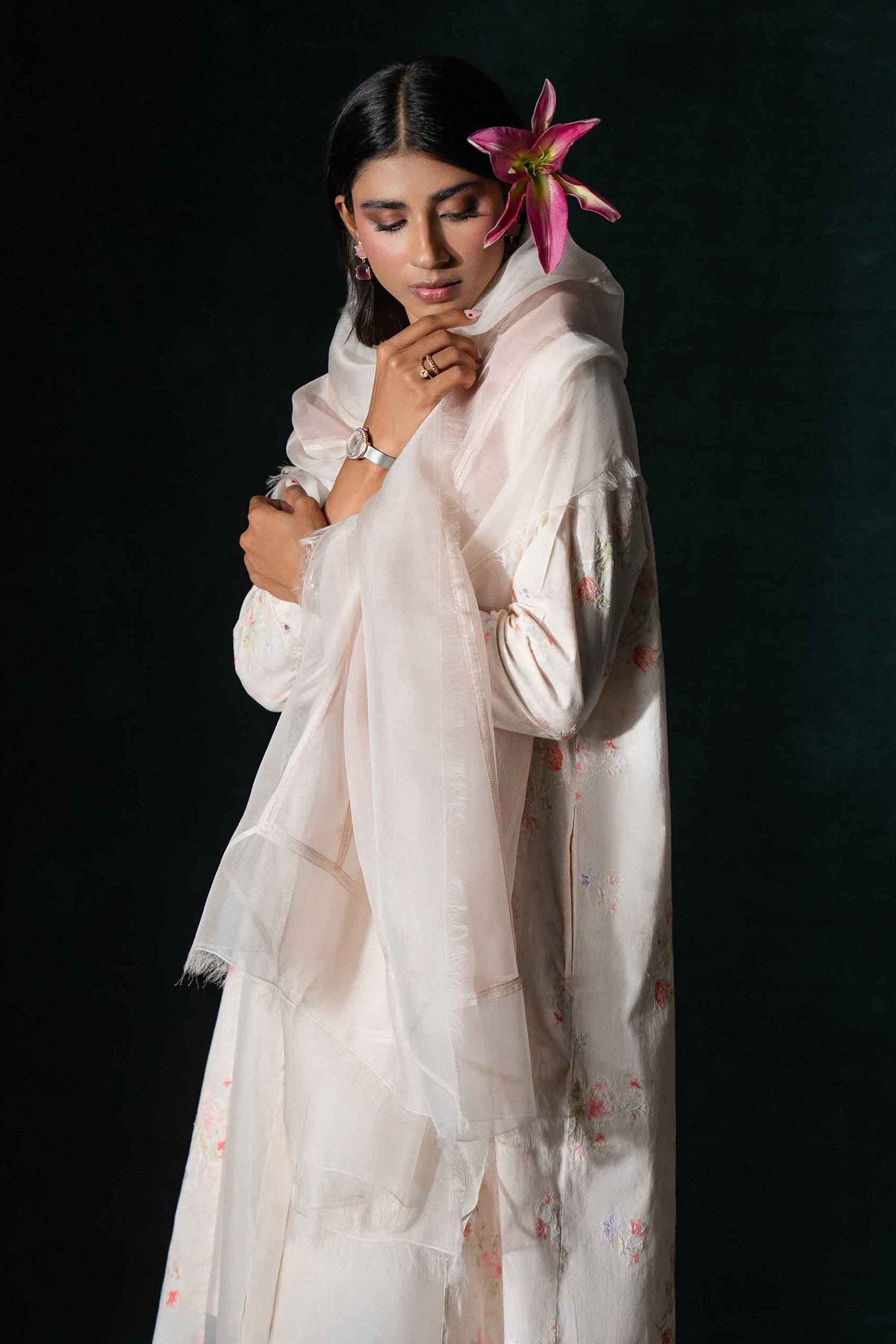 3 Piece - Printed Embroidered Suit - KBS26-07  for Women - Boutique Collection | Nishat | Shop Online