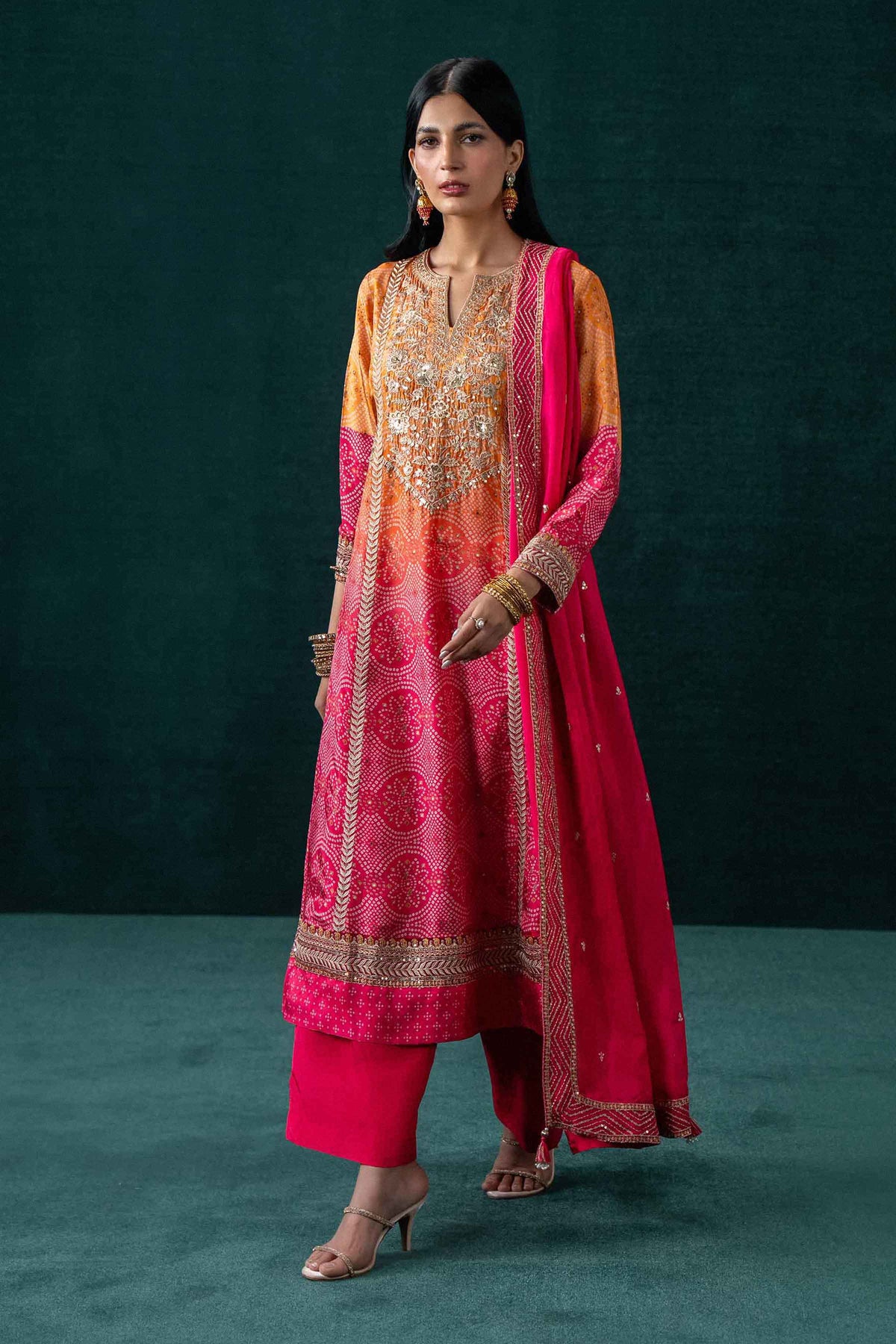 3 Piece - Printed Embroidered Suit - KBS26-09  for Women - Boutique Collection | Nishat | Shop Online