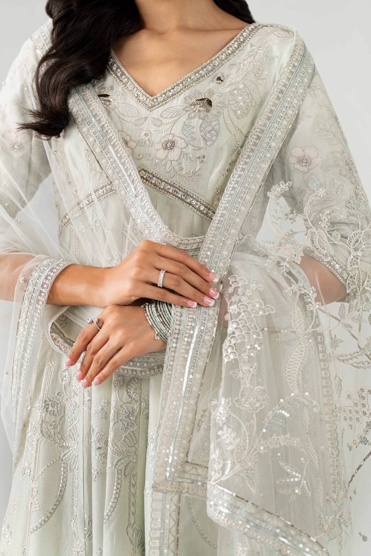 2 Piece - Embroidered Suit - KBS26-100