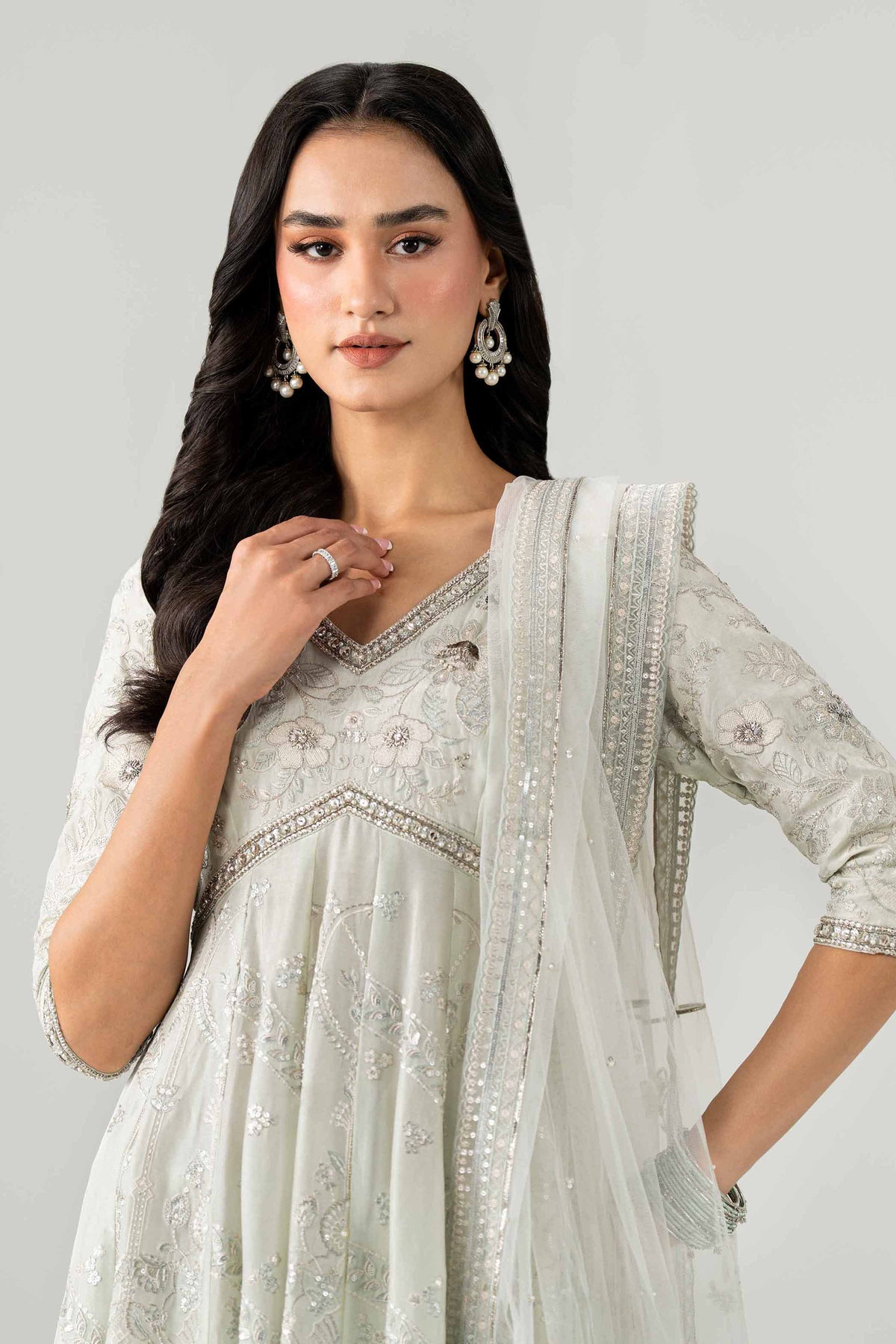 2 Piece - Embroidered Suit - KBS26-100