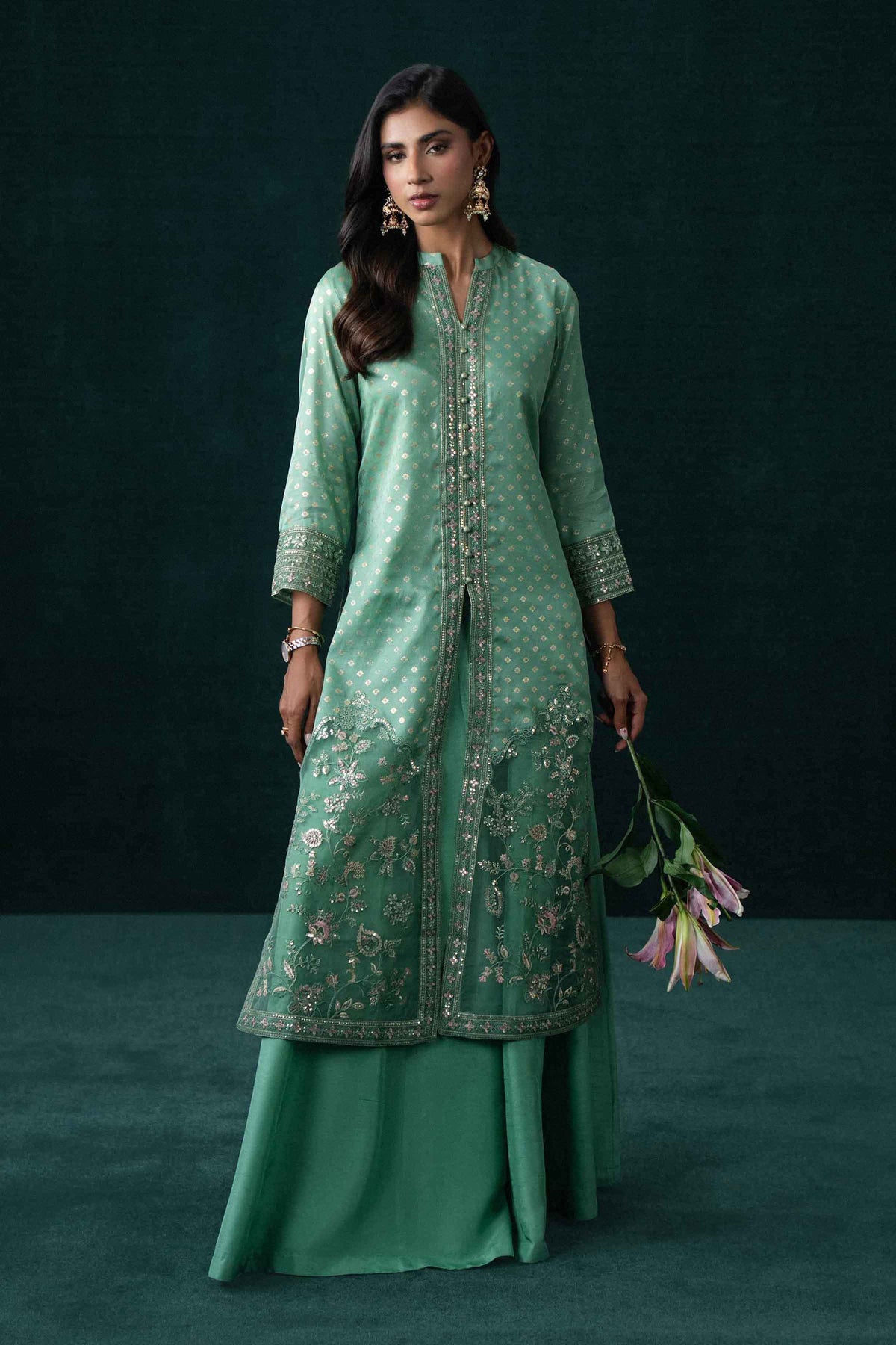 2 Piece - Printed Embroidered Suit - KBS26-134  for Women - Boutique Collection | Nishat | Shop Online
