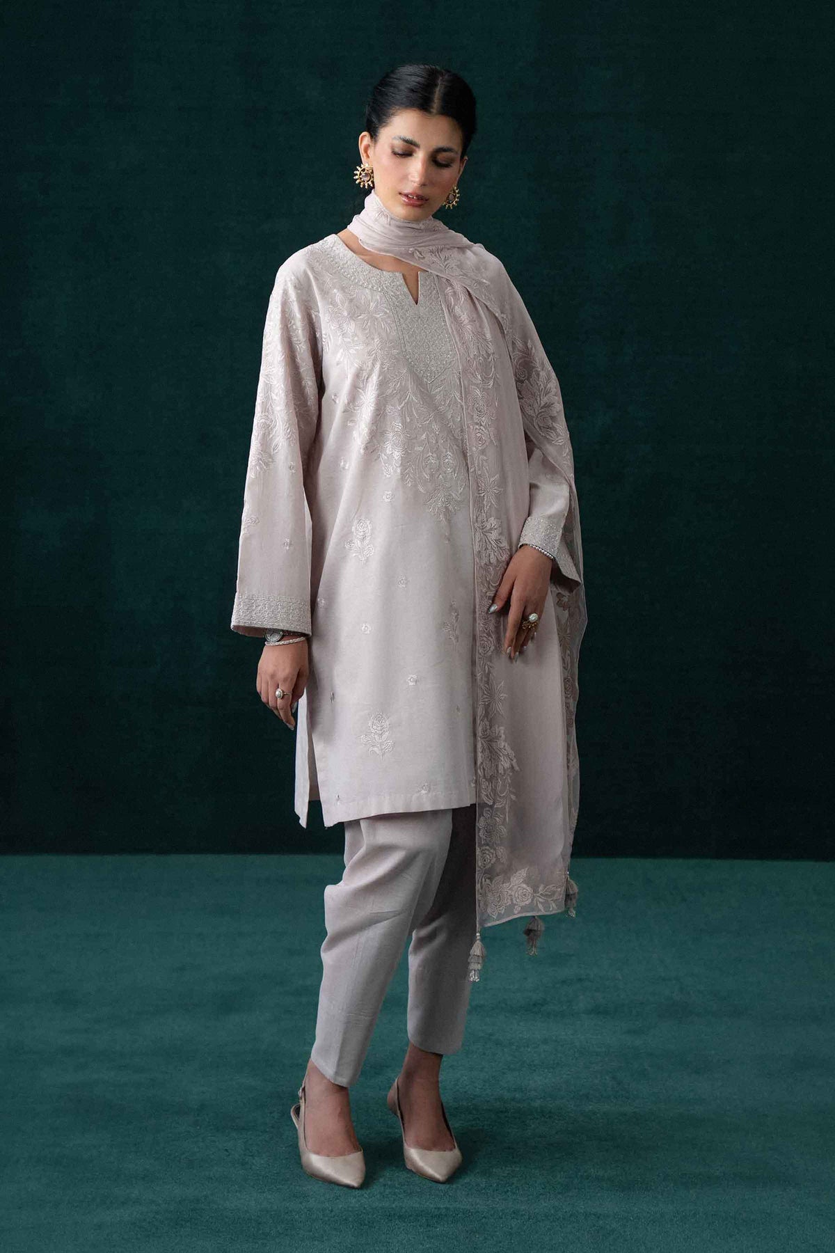 3 Piece - Embroidered Suit - KBS26-38  for Women - Boutique Collection | Nishat | Shop Online