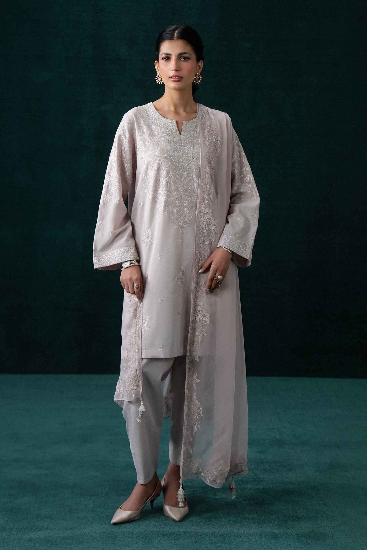3 Piece - Embroidered Suit - KBS26-38  for Women - Boutique Collection | Nishat | Shop Online