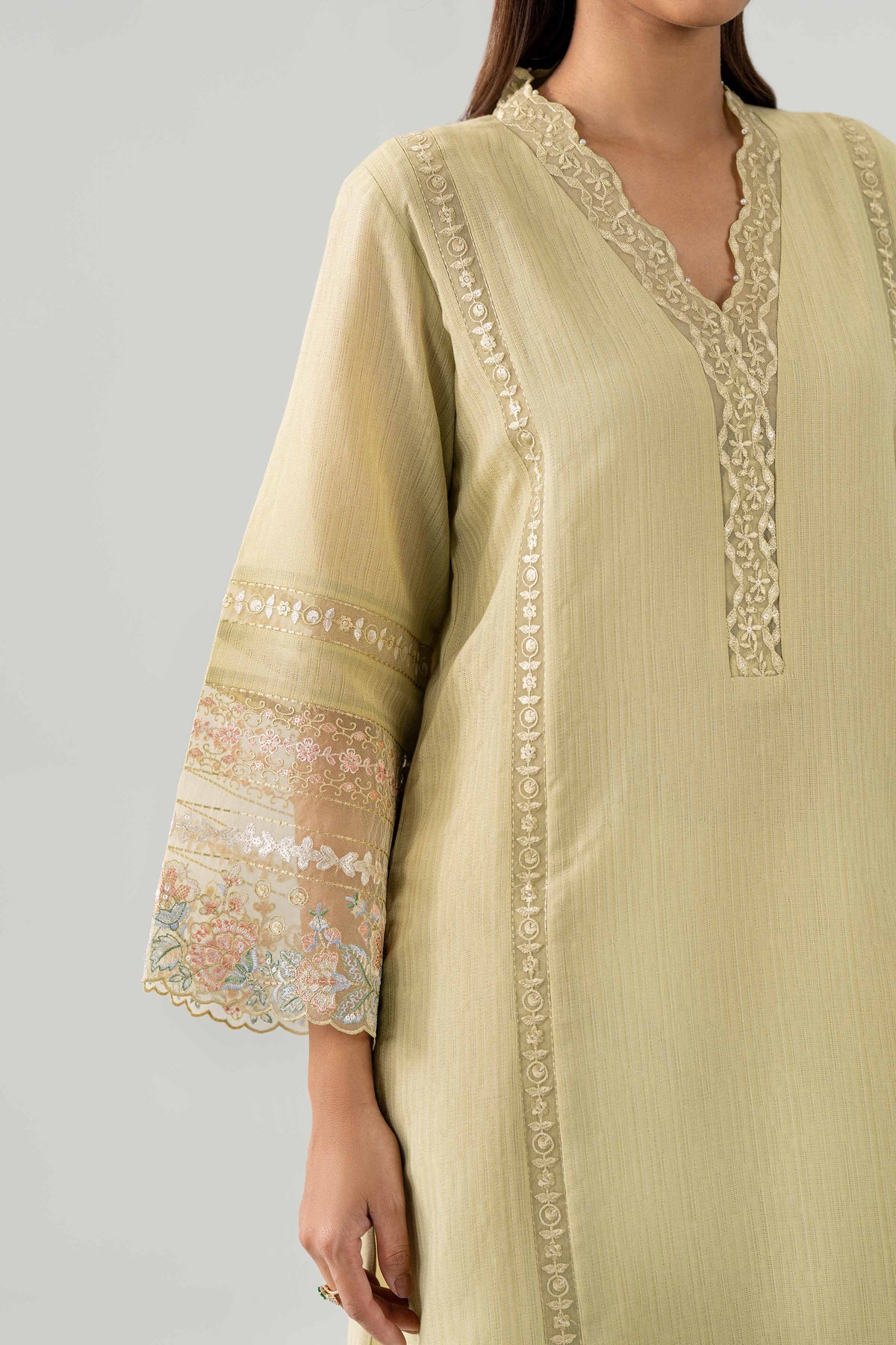 3 Piece - Embroidered Suit - KBS26-62