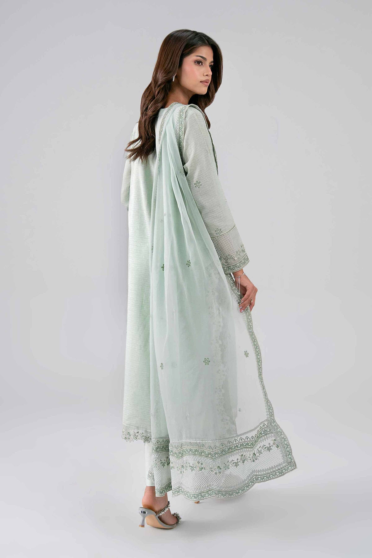 3 Piece - Embroidered Suit - KBS26-63