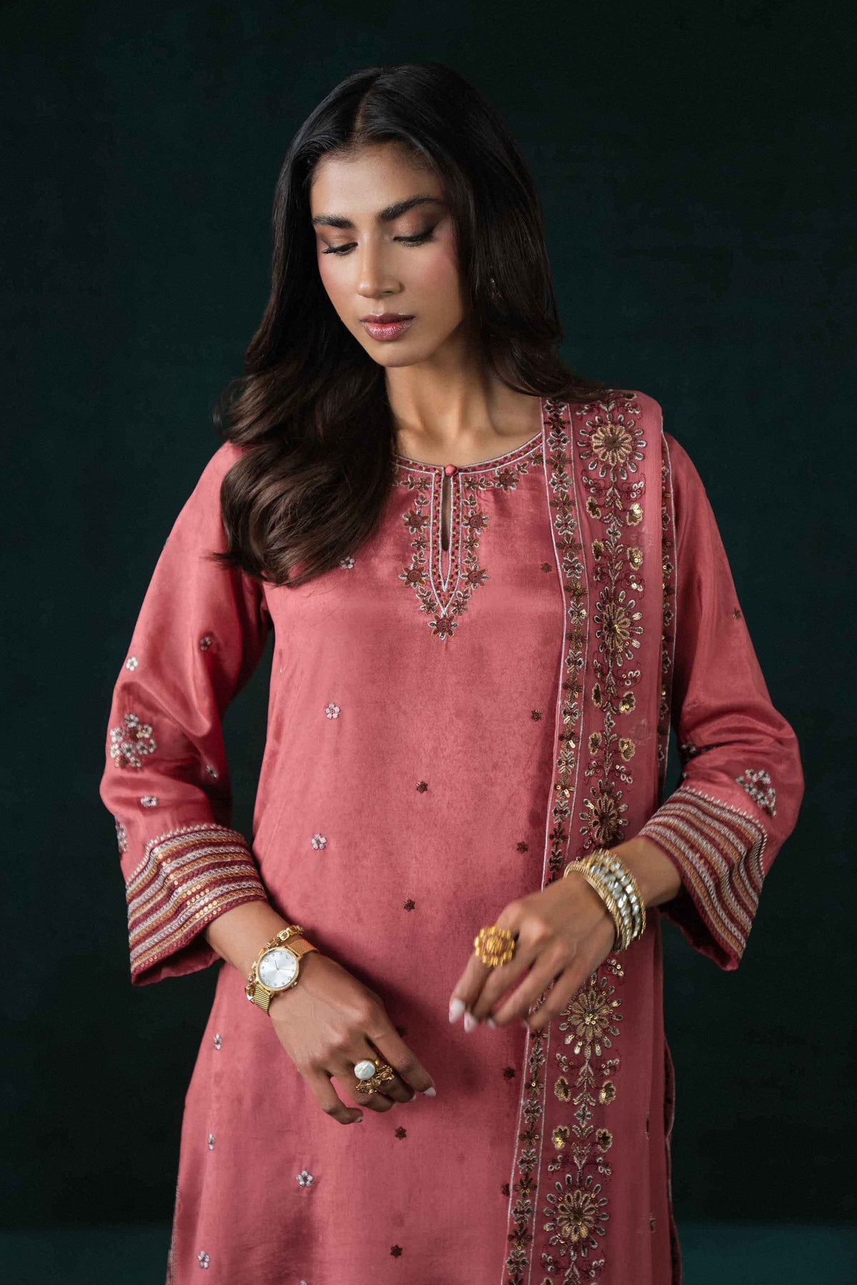 3 Piece - Embroidered Suit - KBS26-77  for Women - Boutique Collection | Nishat | Shop Online