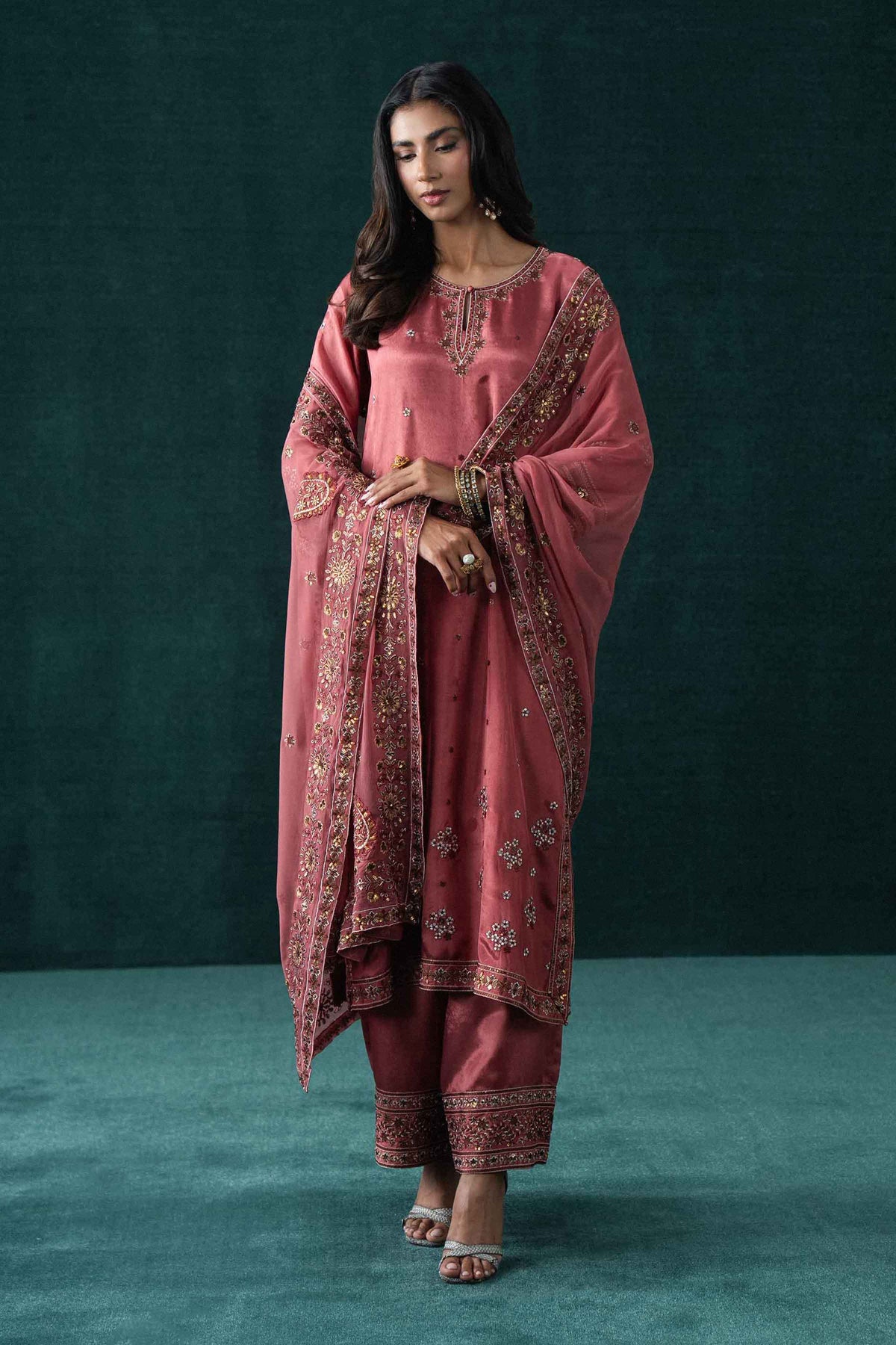 3 Piece - Embroidered Suit - KBS26-77  for Women - Boutique Collection | Nishat | Shop Online