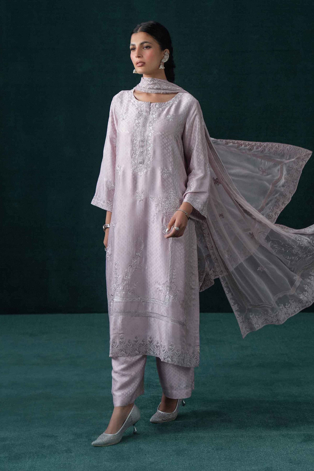3 Piece - Embroidered Suit - KBS26-80  for Women - Boutique Collection | Nishat | Shop Online