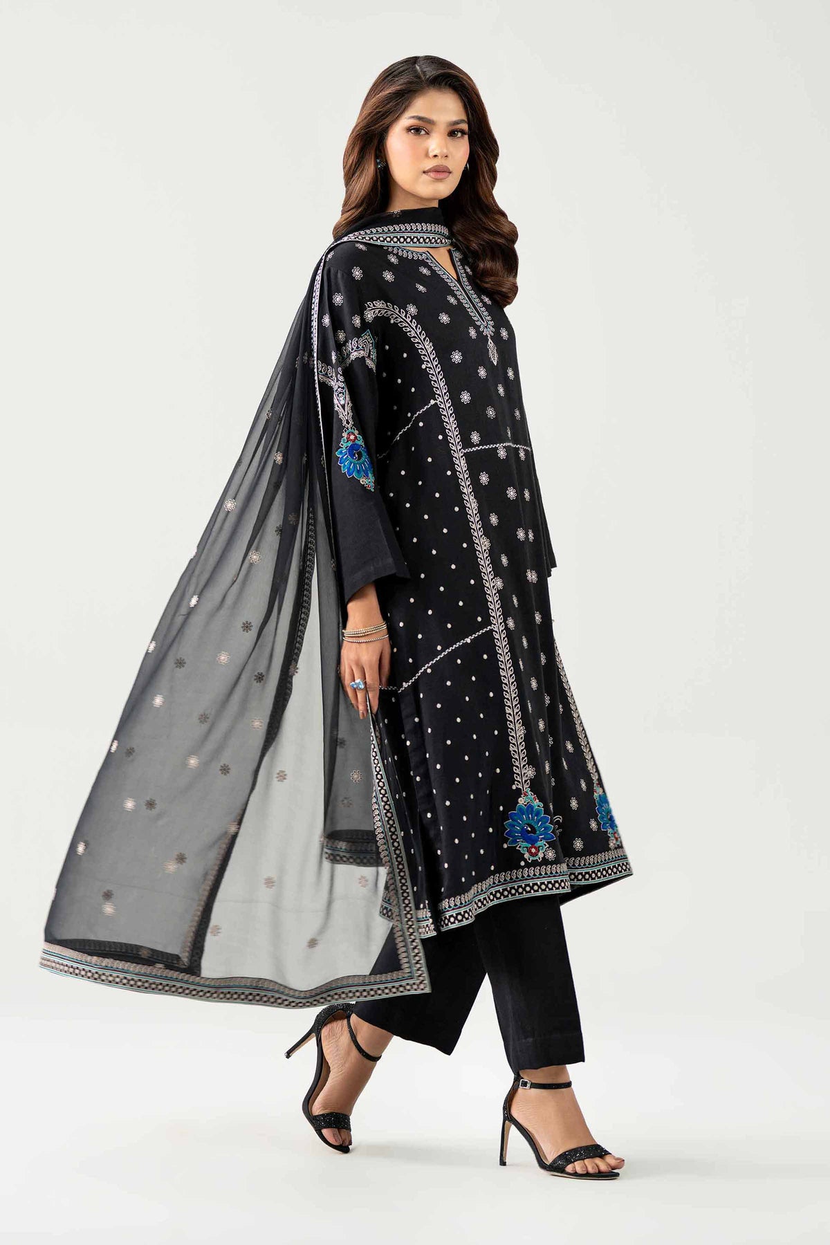 3 Piece - Embroidered Suit - KBS26-81