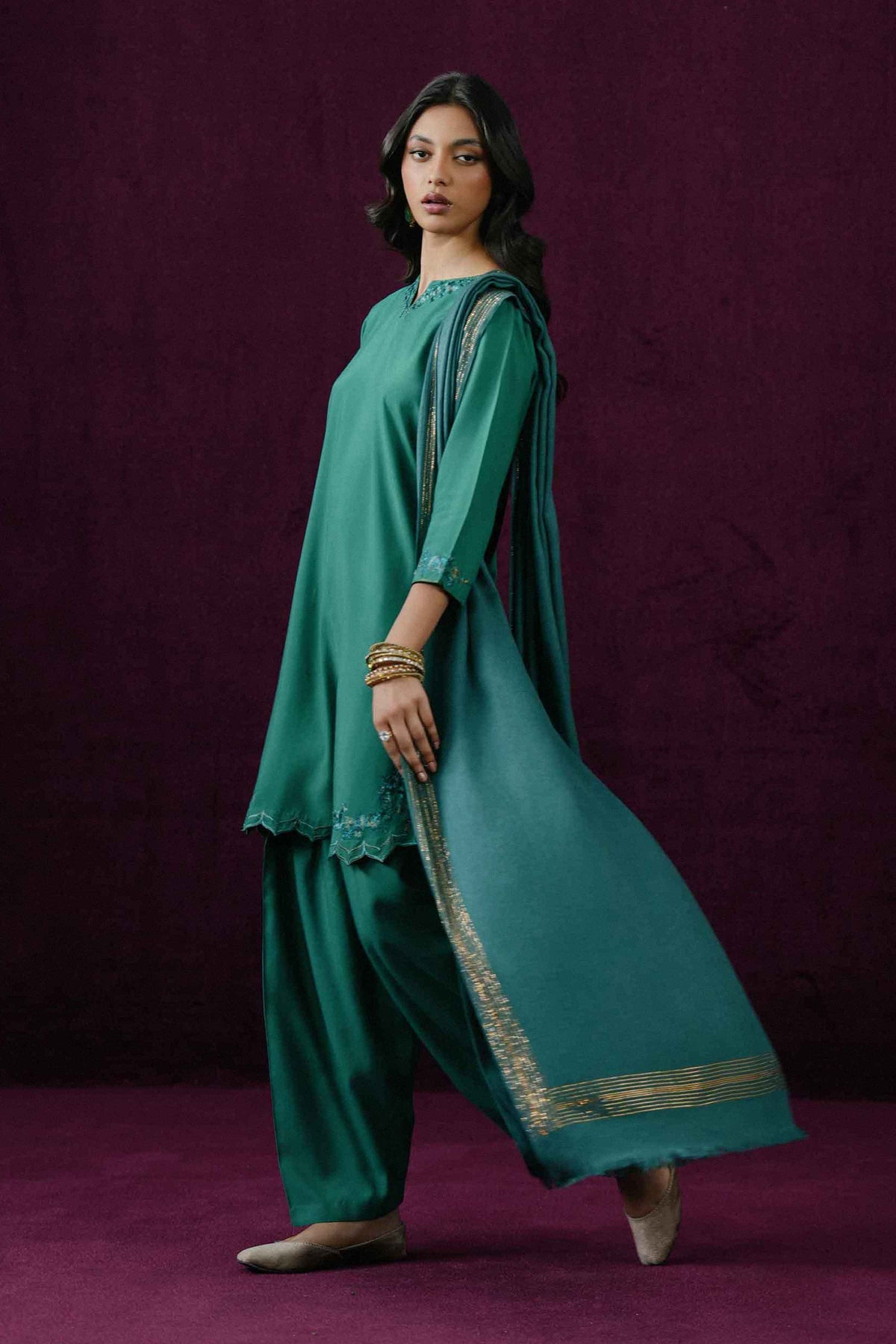 3 PIECE - EMBROIDERED SUIT - KBW25-68 for Women - Boutique Collection | Nishat | Shop Online 