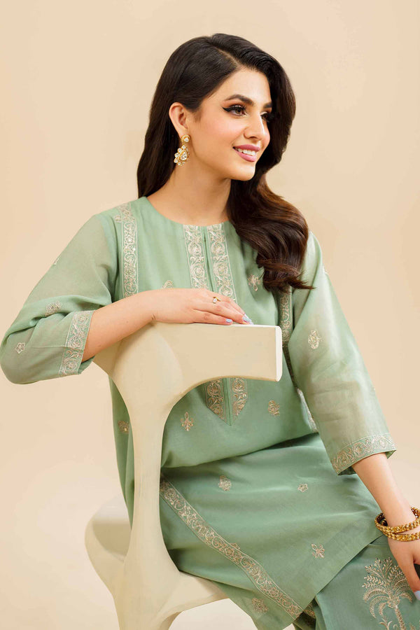 2 Piece - Embroidered Suit - KFE24-80