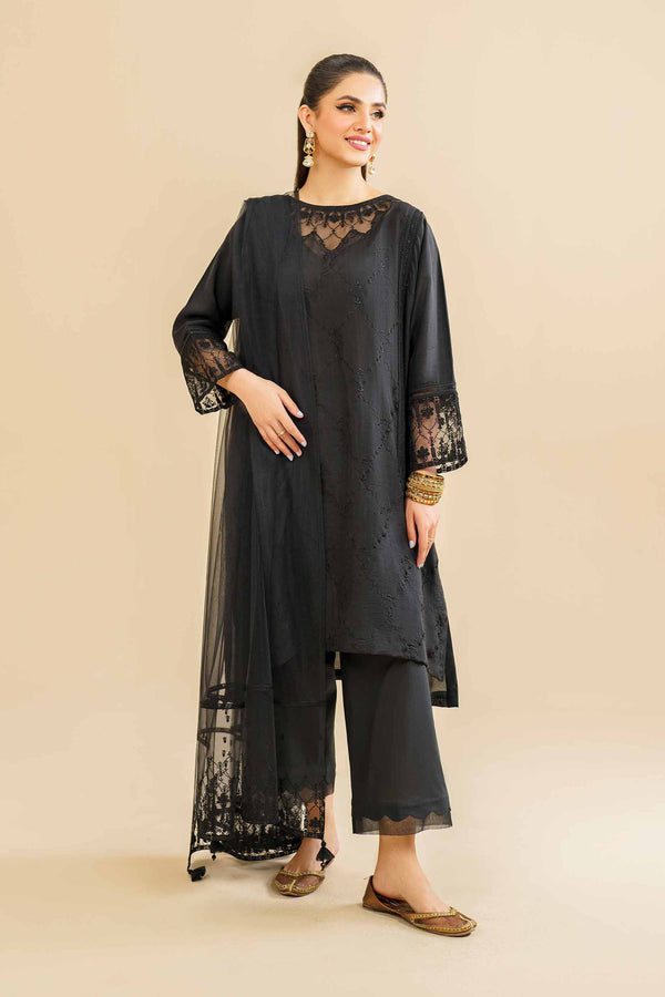 3 Piece - Embroidered Suit - KFE24-83