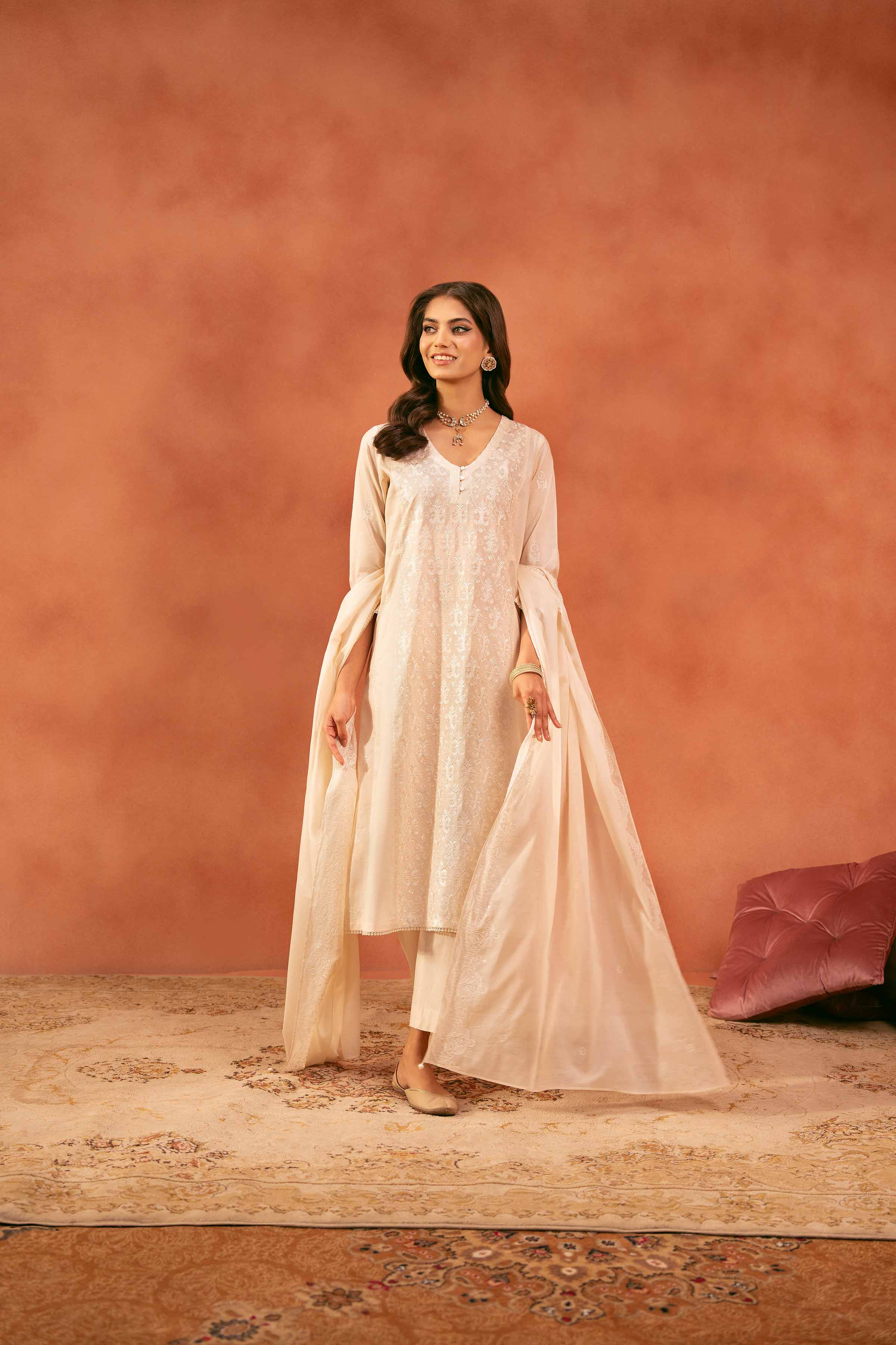Luxury Pret 3 Piece Embroidered Suit