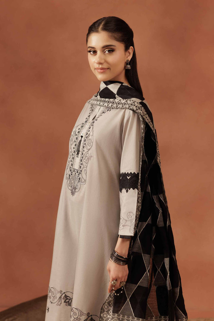 3 Piece - Embroidered Suit - KFE25-125 for Women - Luxury Pret Collection | Nishat | Shop Online