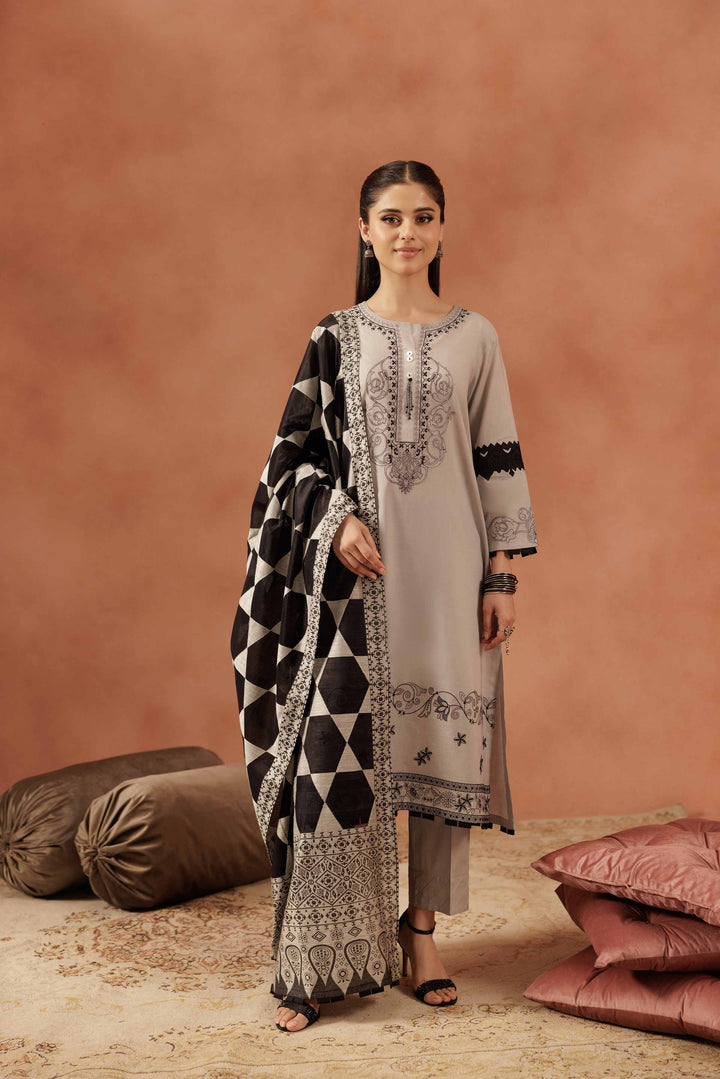 3 Piece - Embroidered Suit - KFE25-125 for Women - Luxury Pret Collection | Nishat | Shop Online