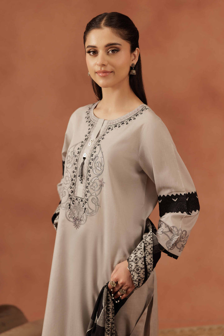 3 Piece - Embroidered Suit - KFE25-125 for Women - Luxury Pret Collection | Nishat | Shop Online