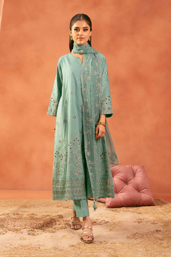 3 Piece - Embroidered Suit - KFE25-151 for Women - Luxury Pret Collection | Nishat | Shop Online