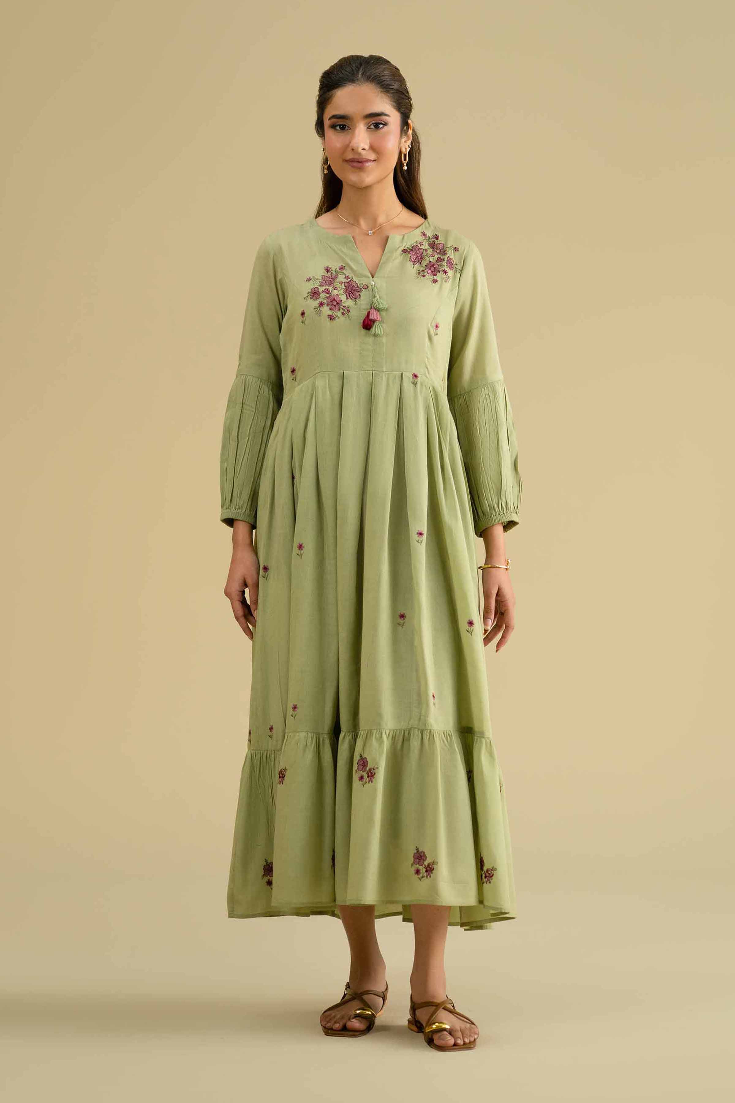 Embroidered Dress - KFE26-06 for Women - Pret Collection | Nishat | Shop Online