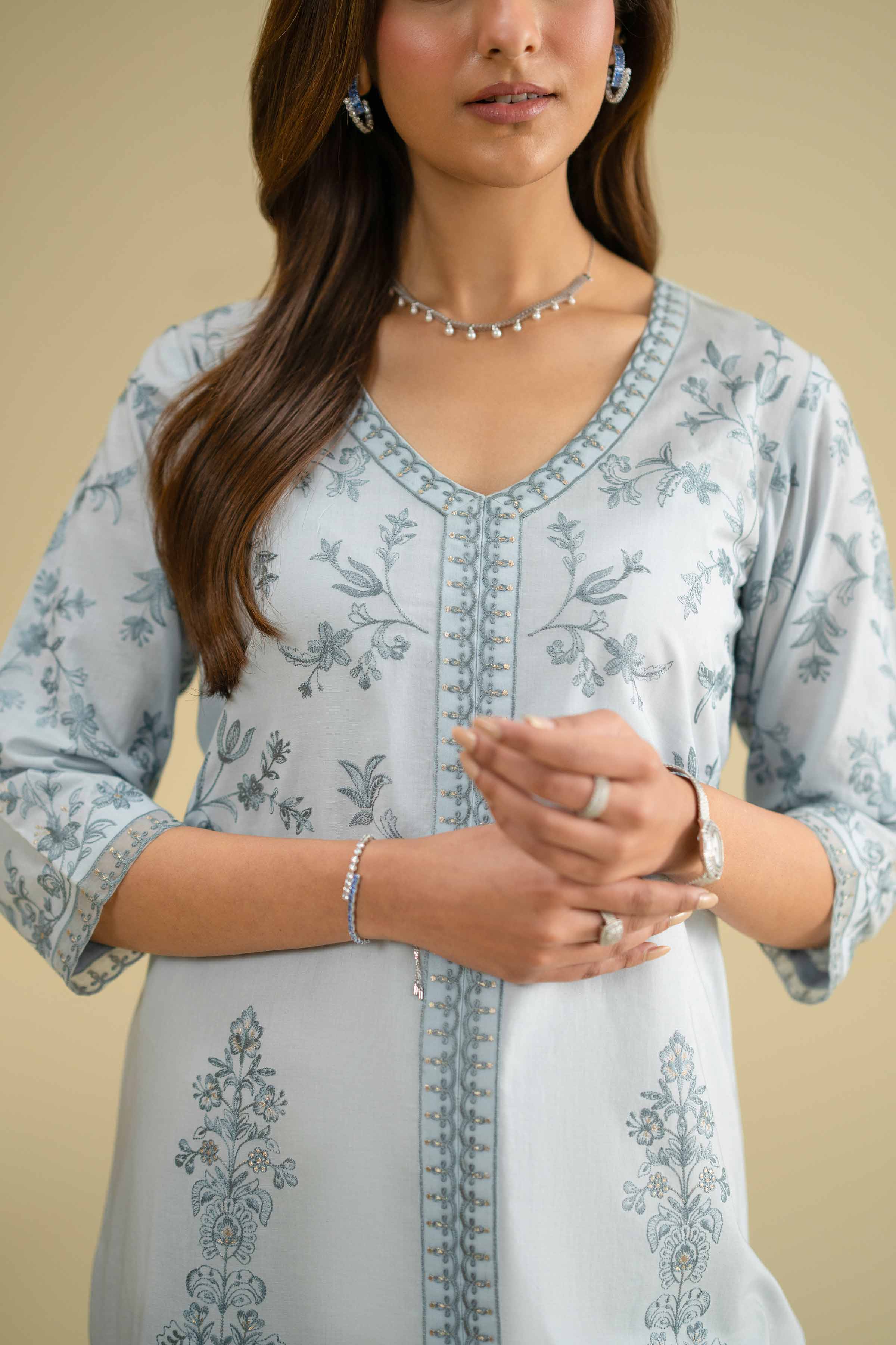 Embroidered Shirt - KFE26-08 for Women - Pret Collection | Nishat | Shop Online