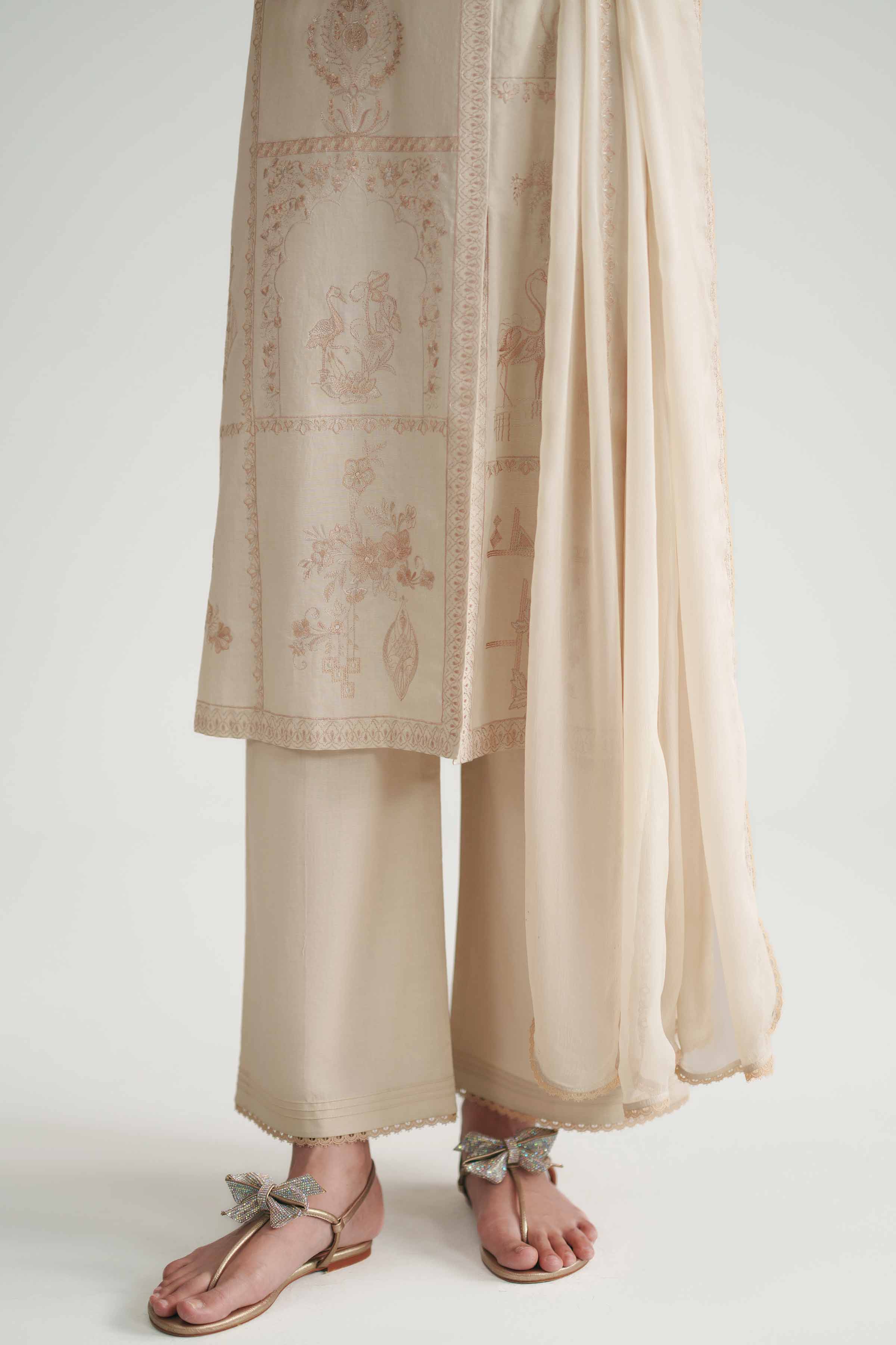 3 Piece - Embroidered Suit - KFE26-104