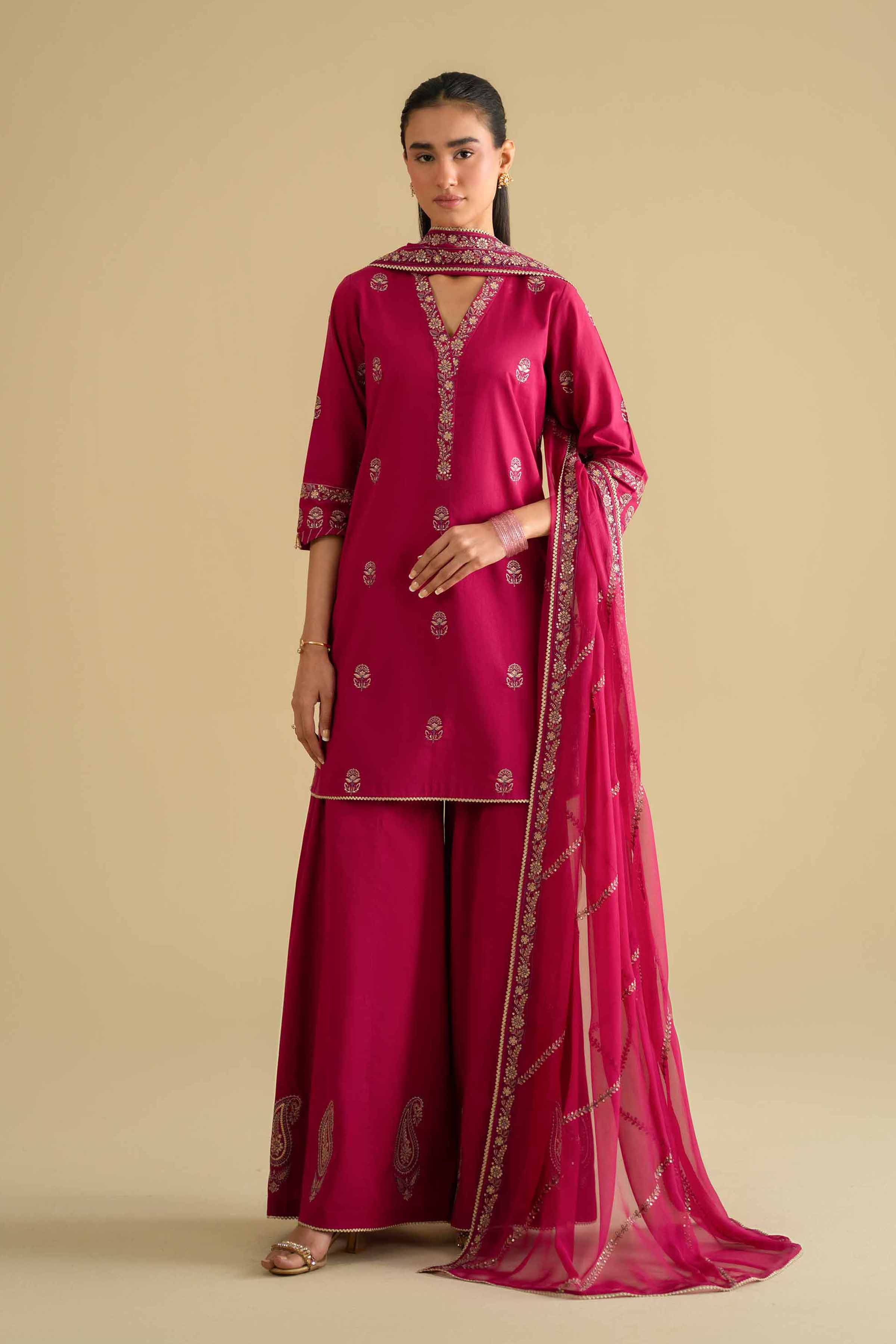 3 Piece - Embroidered Suit - KFE26-105 for Women - Pret Collection | Nishat | Shop Online