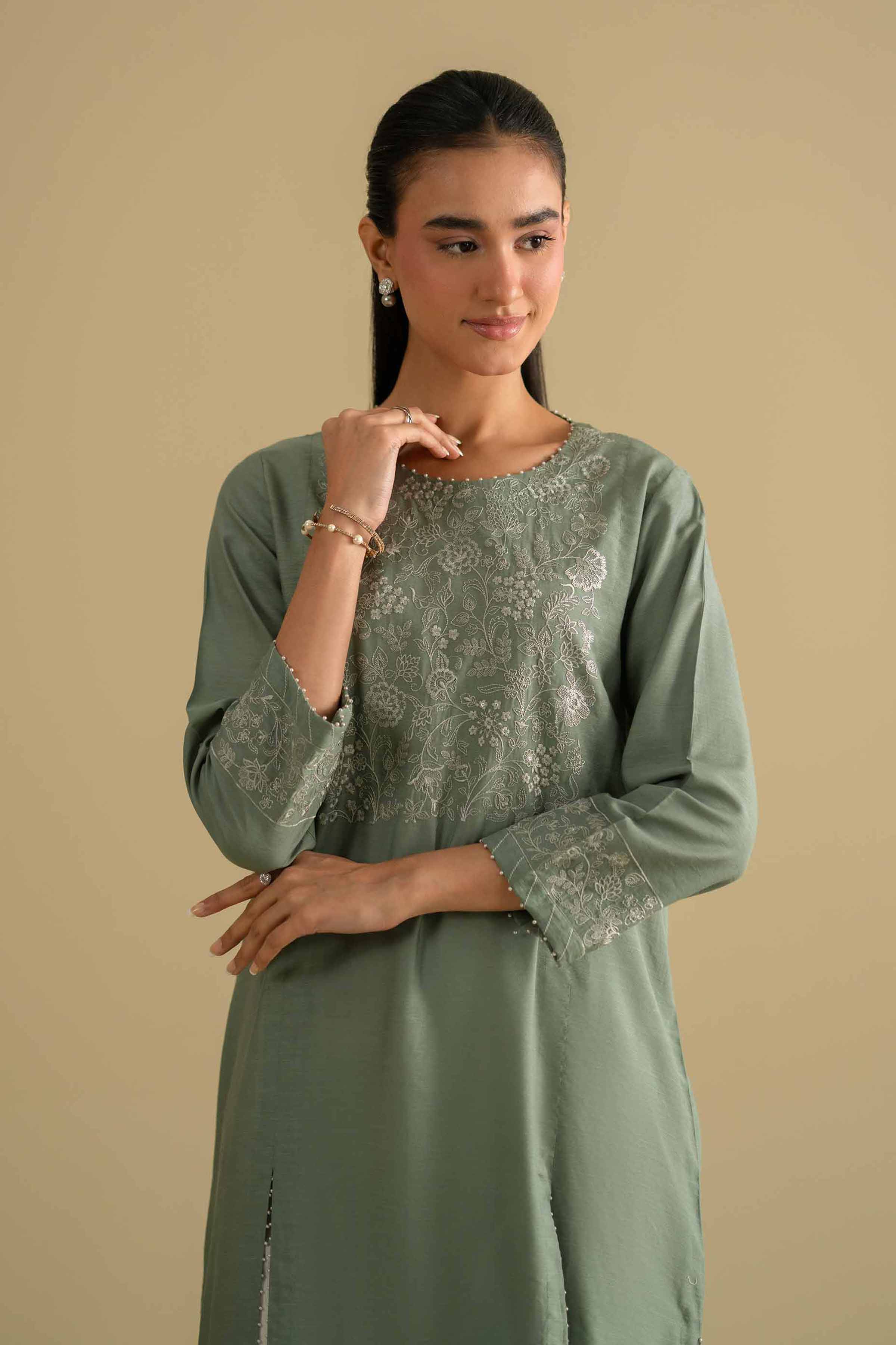 Embroidered Shirt - KFE26-11 for Women - Pret Collection | Nishat | Shop Online