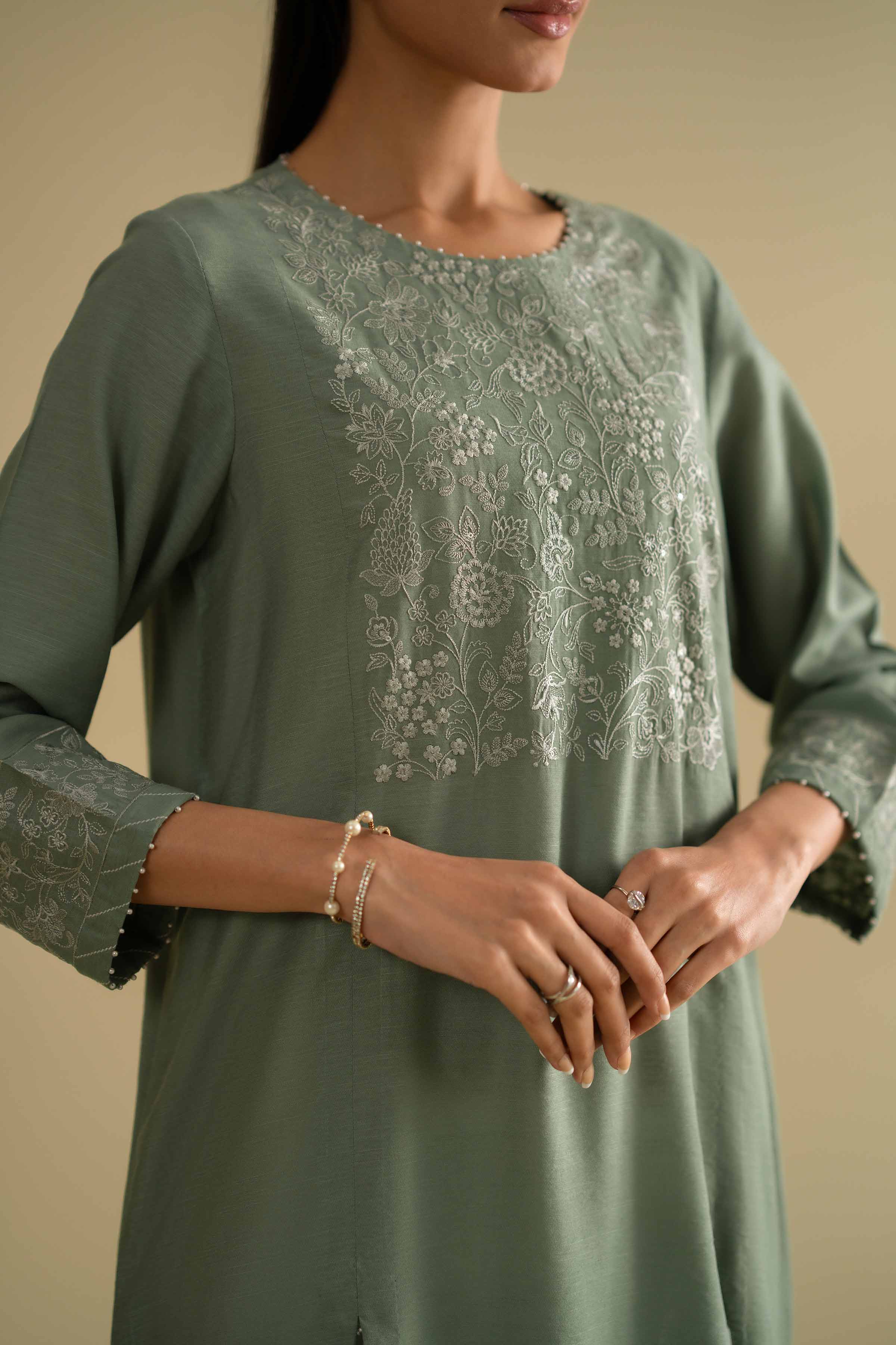 Embroidered Shirt - KFE26-11 for Women - Pret Collection | Nishat | Shop Online