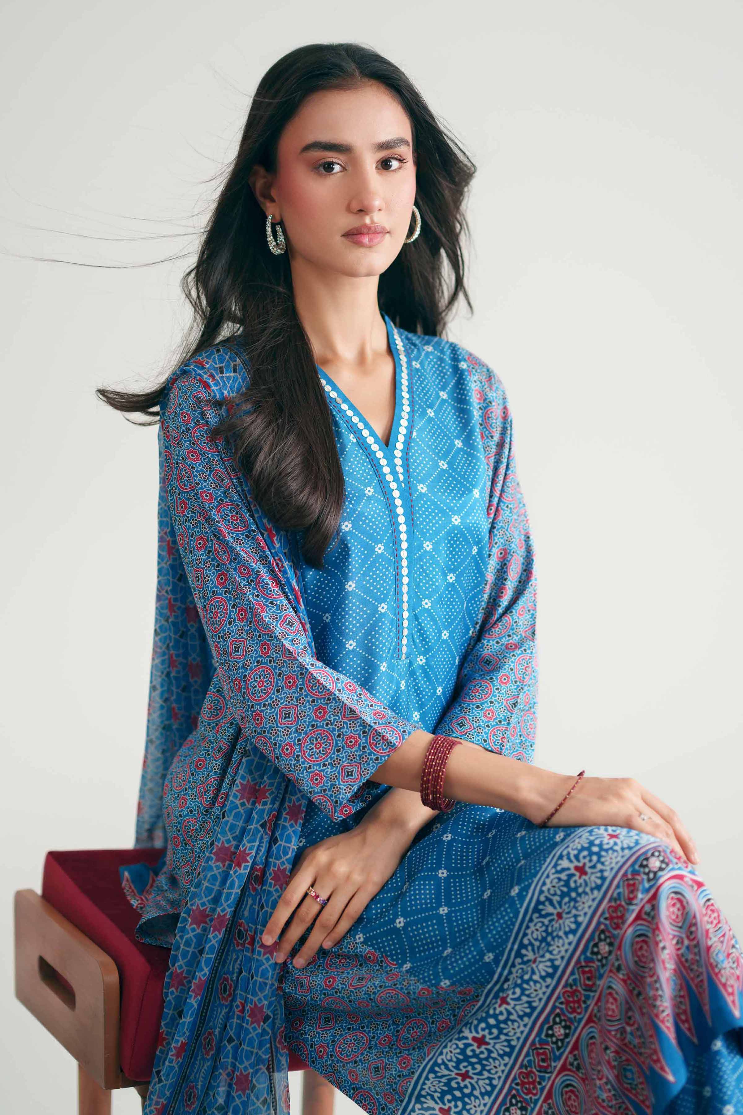 3 Piece - Printed Suit - KFE26-112