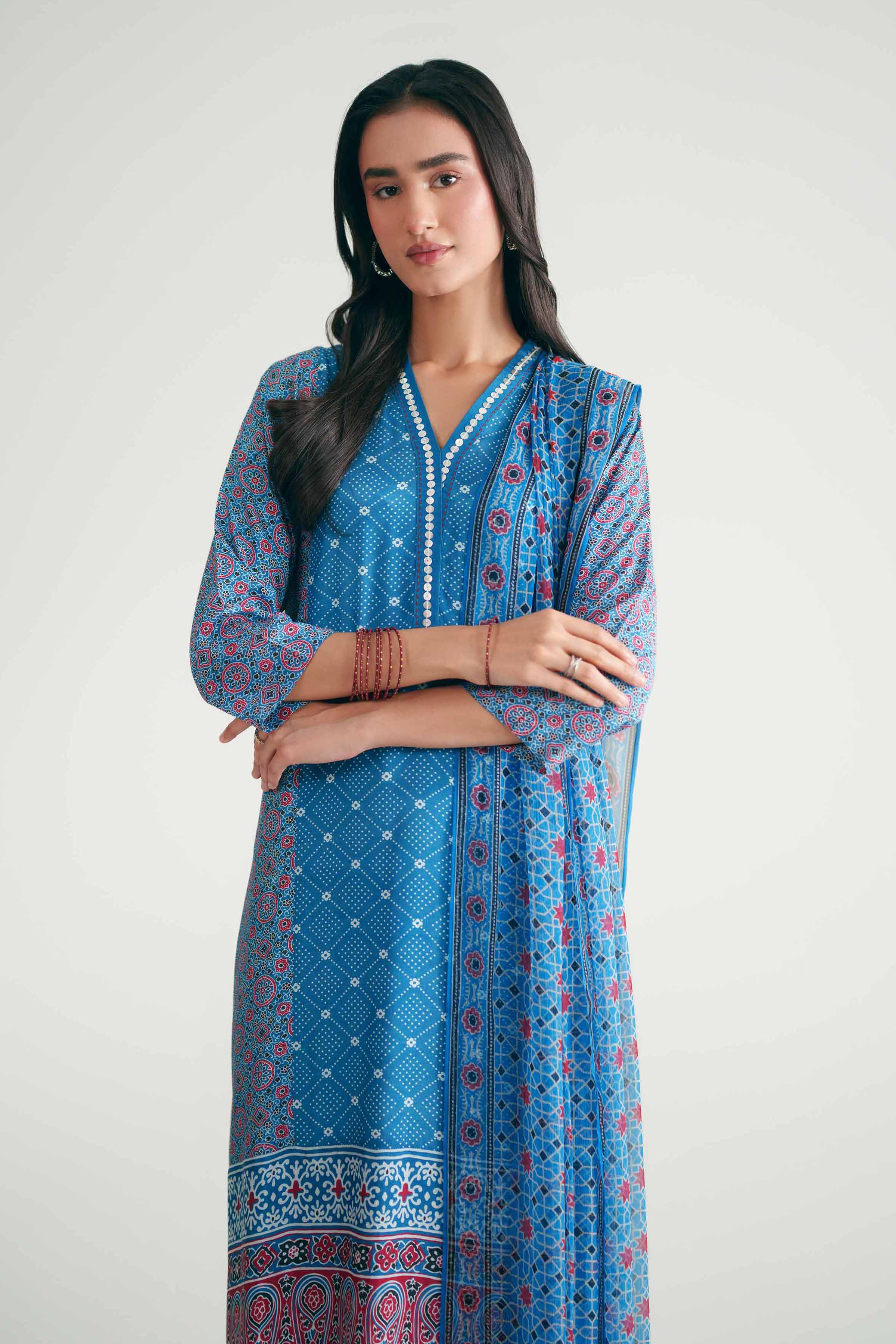 3 Piece - Printed Suit - KFE26-112