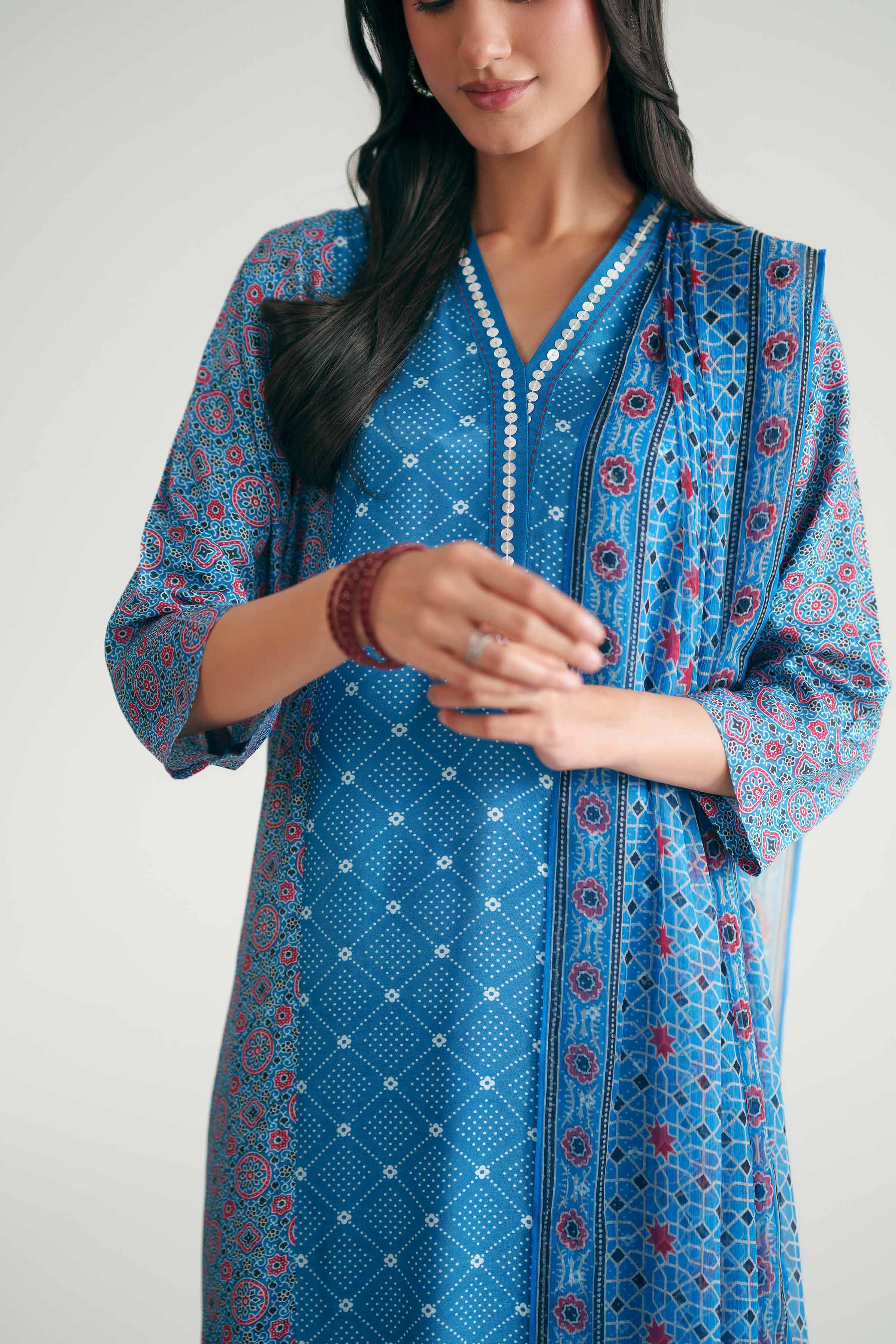 3 Piece - Printed Suit - KFE26-112
