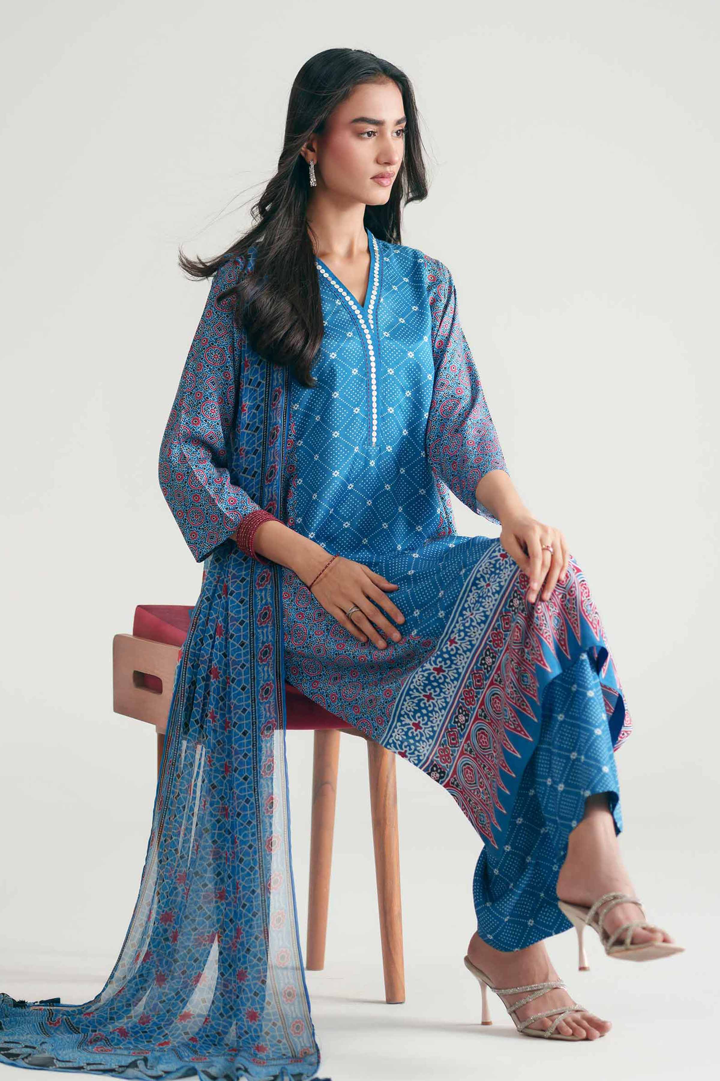 3 Piece - Printed Suit - KFE26-112