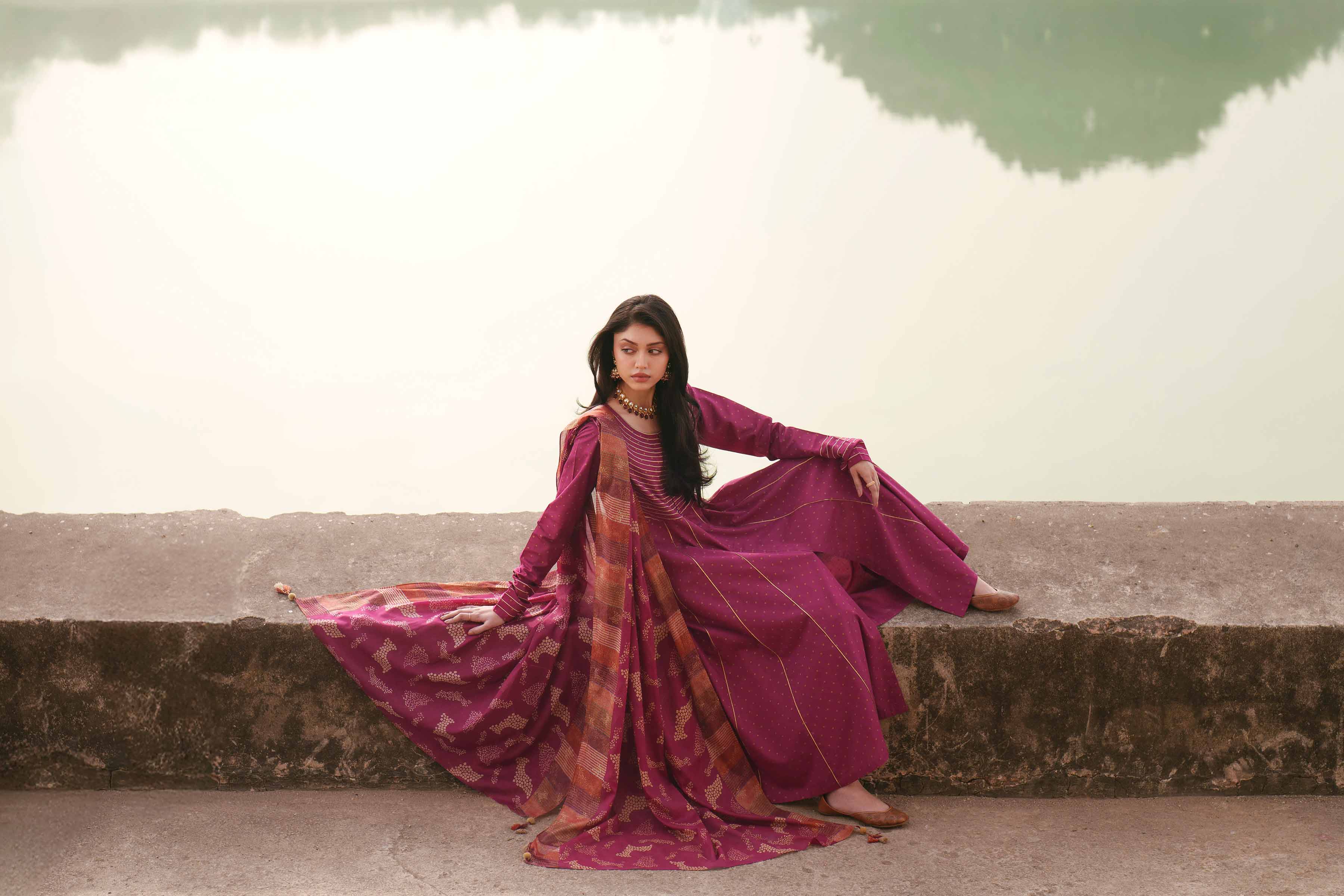 3 Piece - Embroidered Suit - KFE26-113 for Women - Pret Collection | Nishat | Shop Online