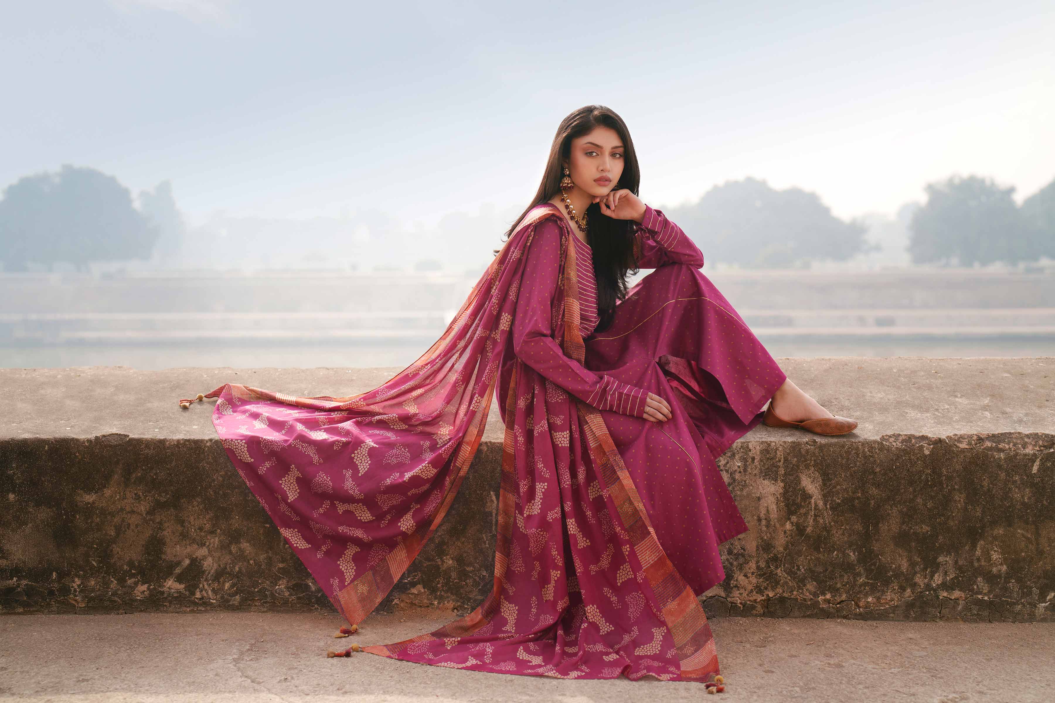 3 Piece - Embroidered Suit - KFE26-113 for Women - Pret Collection | Nishat | Shop Online