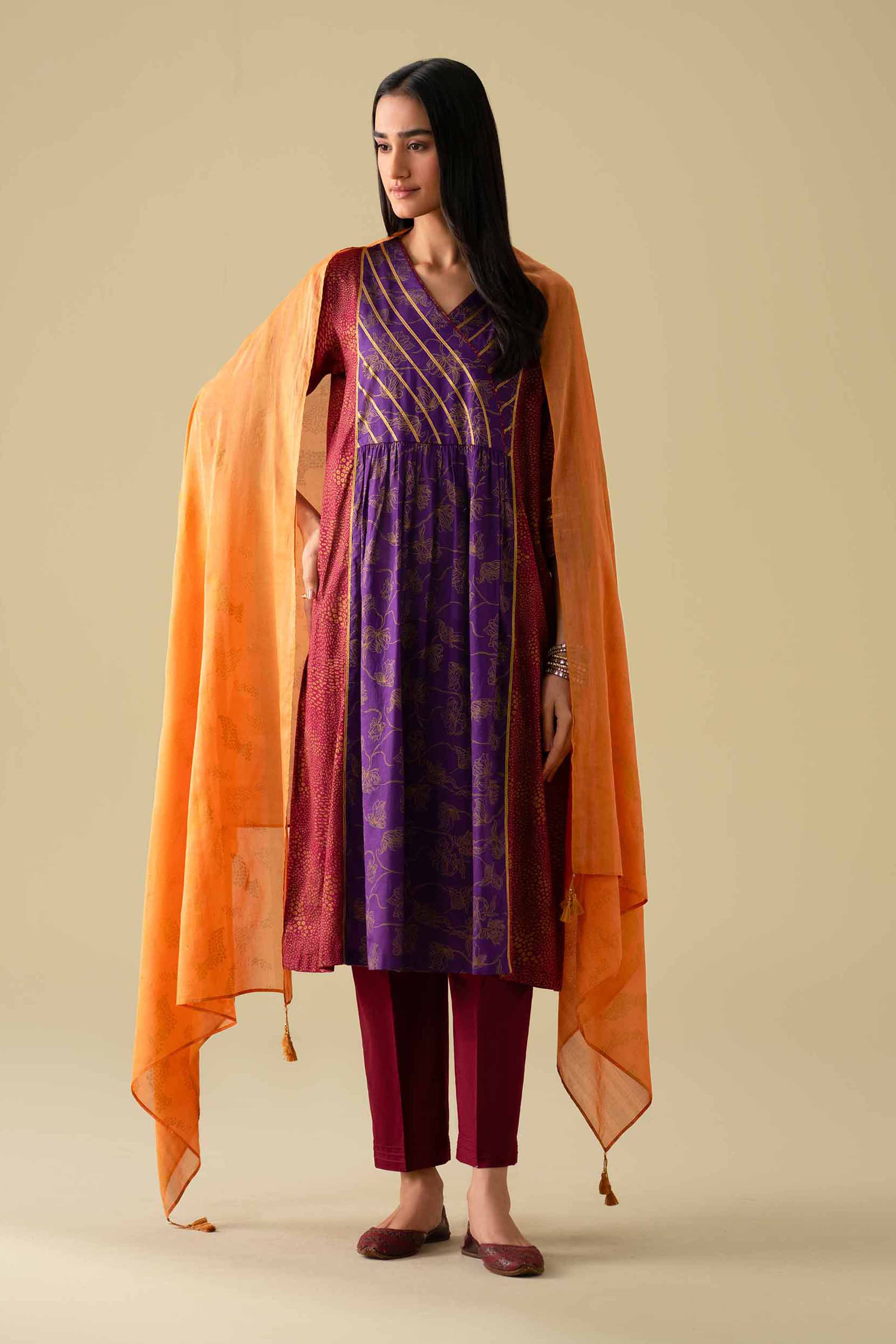 3 Piece - Printed Suit - KFE26-114 for Women - Pret Collection | Nishat | Shop Online